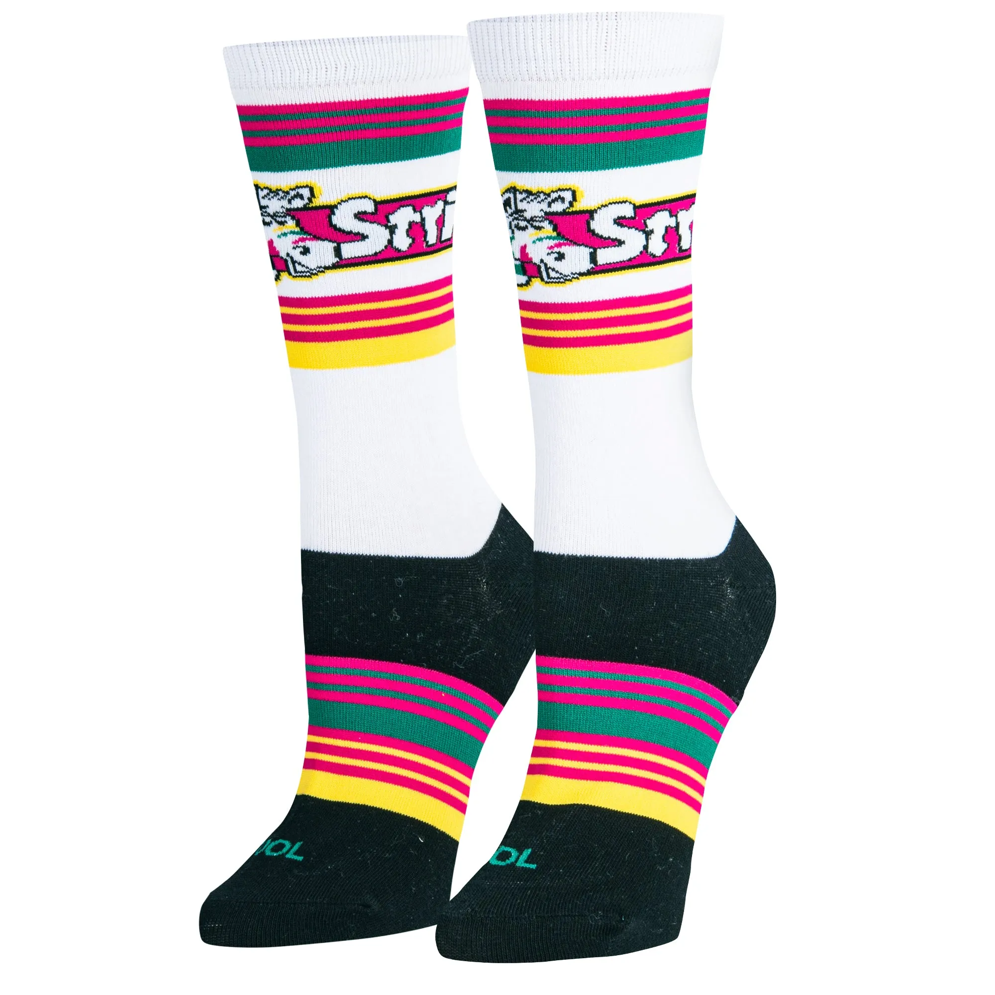 Fruit Stripes Women's Crew Socks sold by Odd Sox