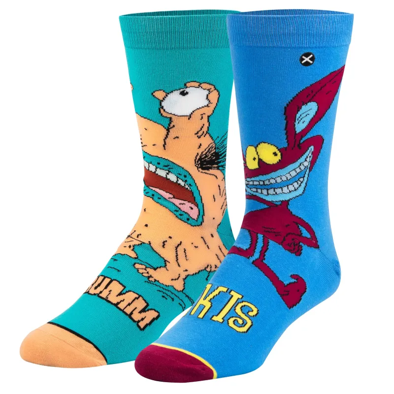 Aaahh Real Monsters! Men's Crew Socks sold by Odd Sox