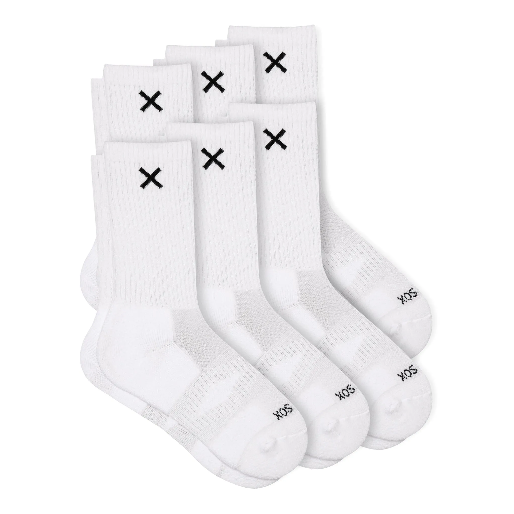 Basix Crew Socks – 6-Pack sold by Odd Sox product image thumbnail 2