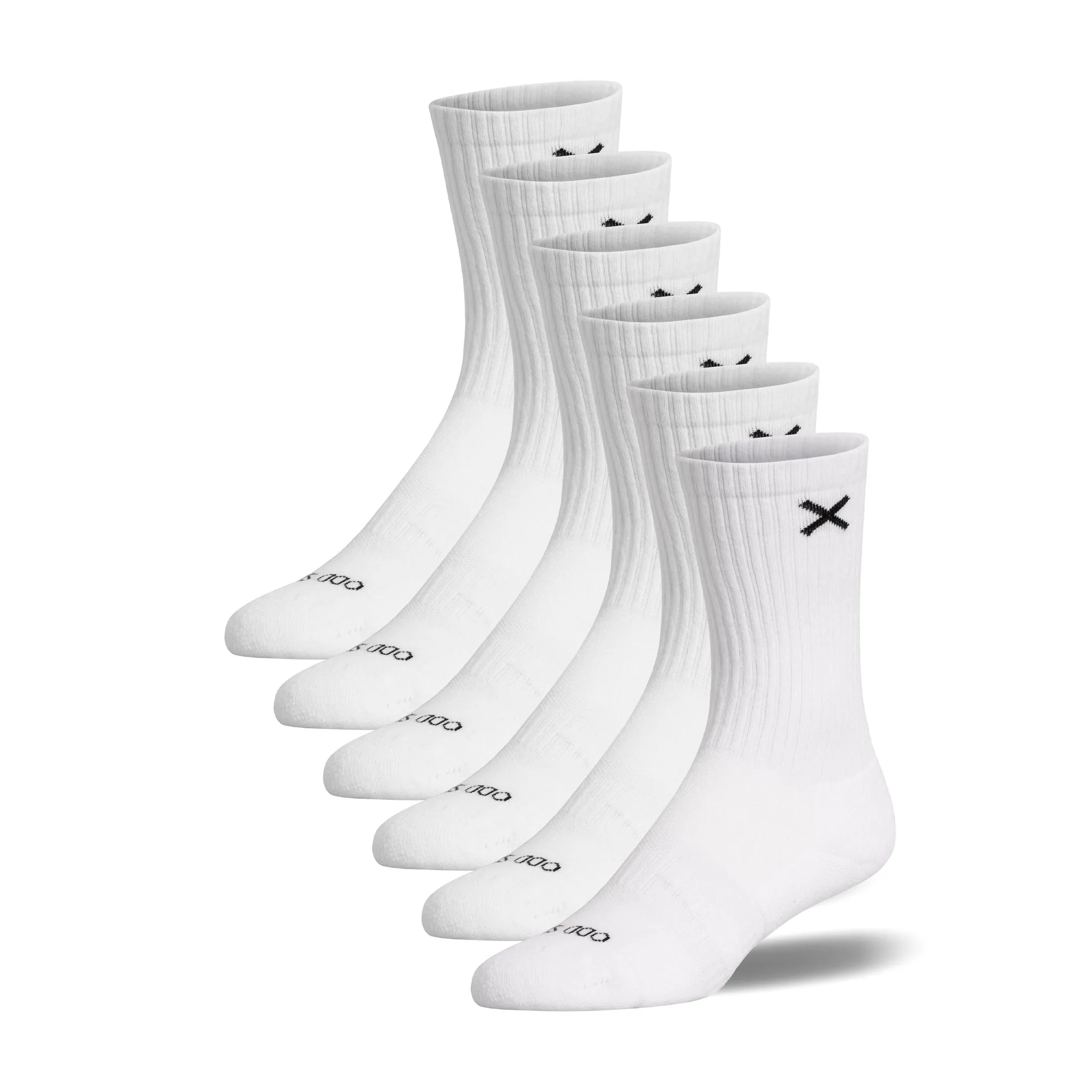 Basix Crew Socks – 6-Pack sold by Odd Sox