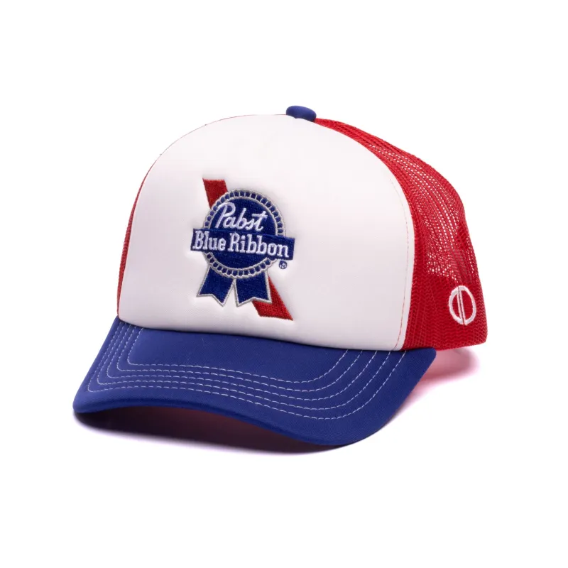 Pabst Blue Ribbon Trucker Hat sold by Odd Sox