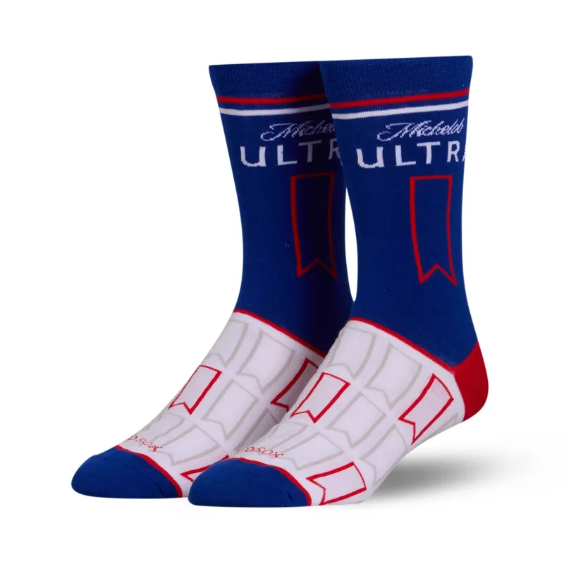 Michelob Ultra Can Crew Socks sold by Odd Sox