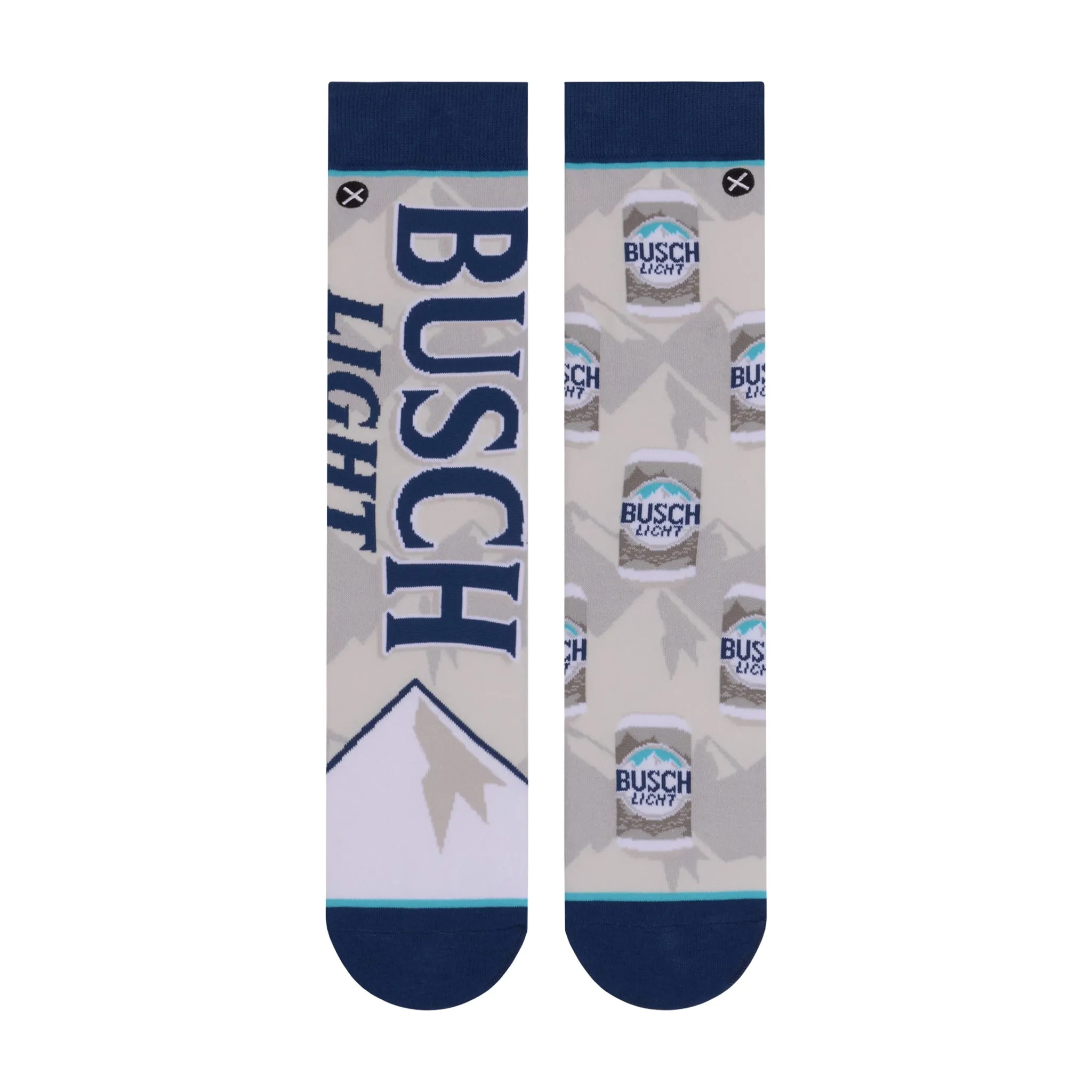 Busch Light Split Men's Crew Socks sold by Odd Sox product image thumbnail 2