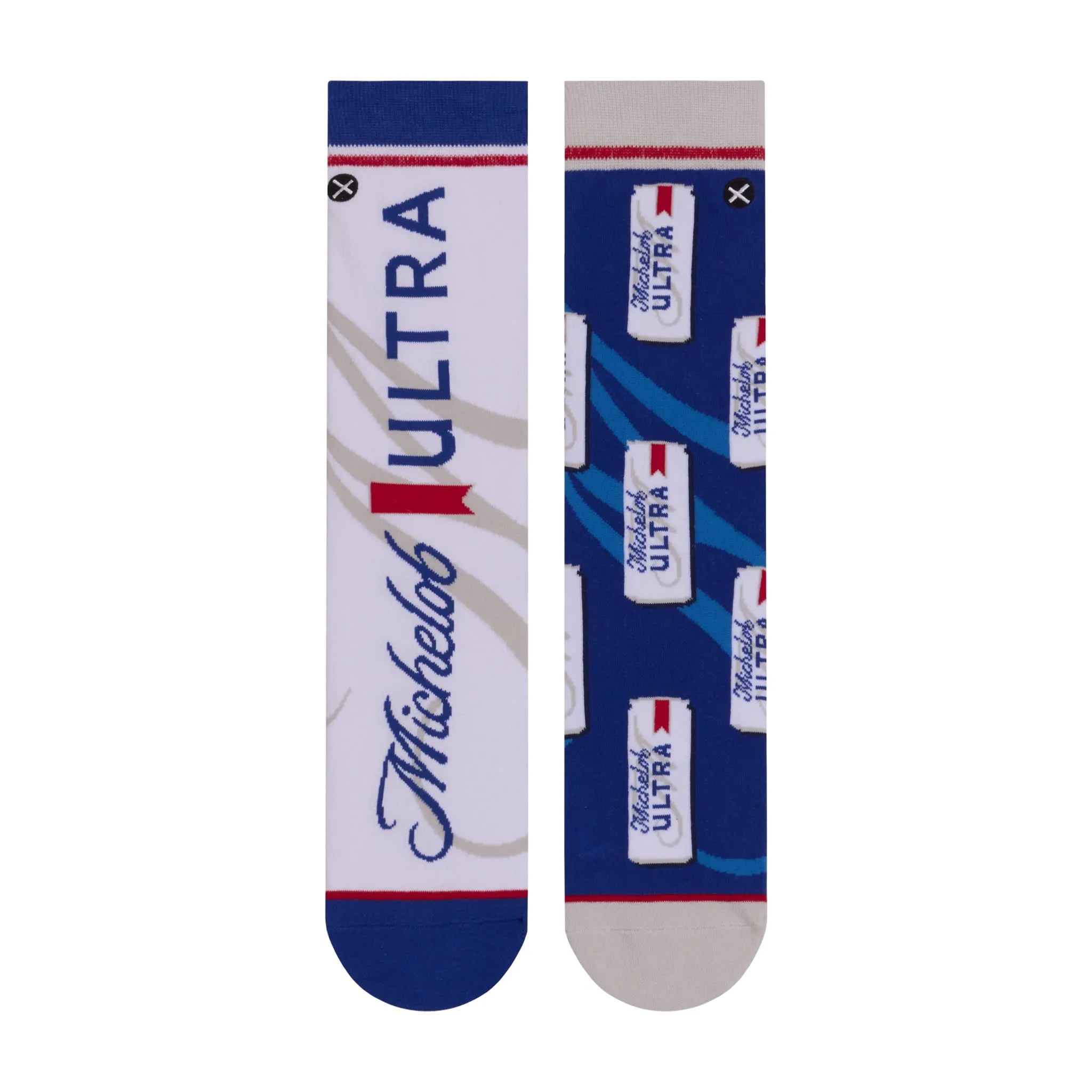 Michelob Ultra Split Men's Crew Socks sold by Odd Sox product image thumbnail 2