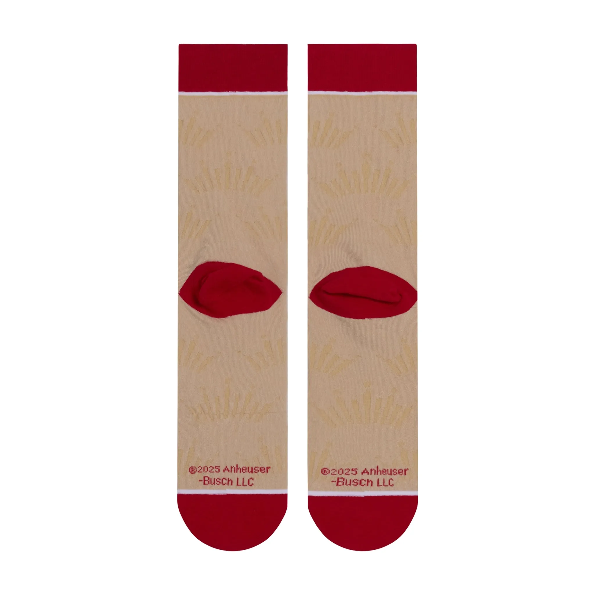 Budweiser Split Men's Crew Socks sold by Odd Sox product image thumbnail 3