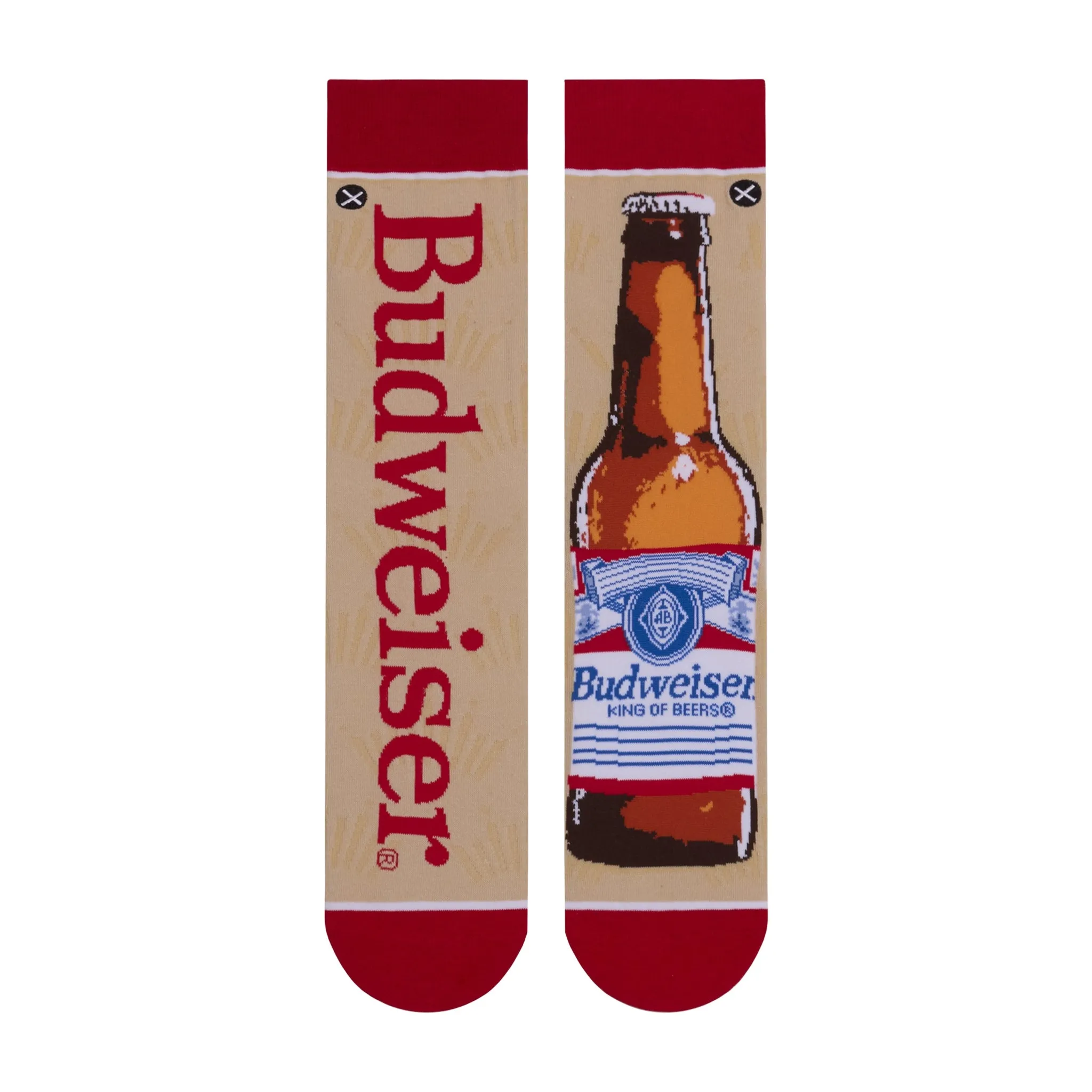 Budweiser Split Men's Crew Socks sold by Odd Sox product image thumbnail 2