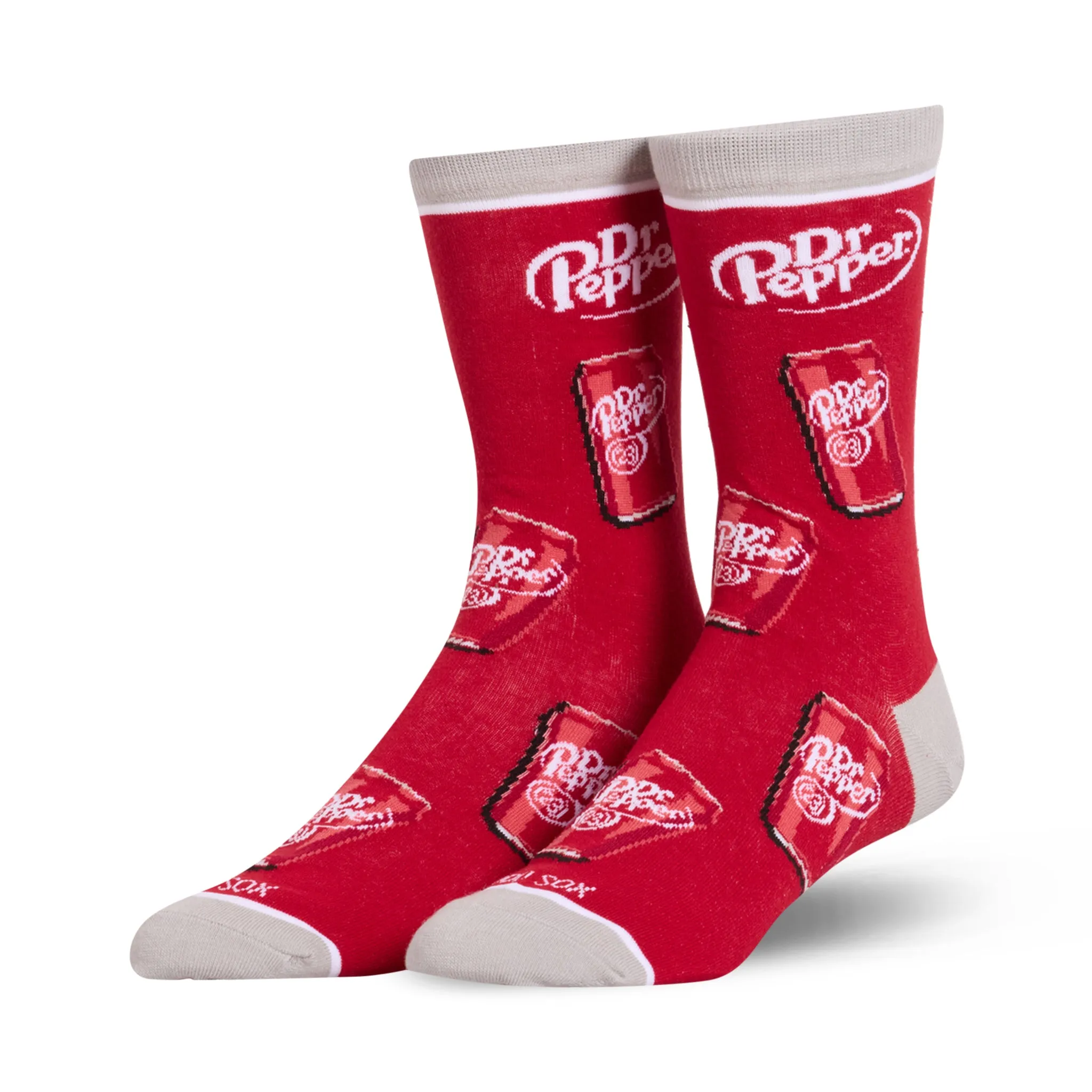 Dr Pepper Cans Crew Socks sold by Odd Sox