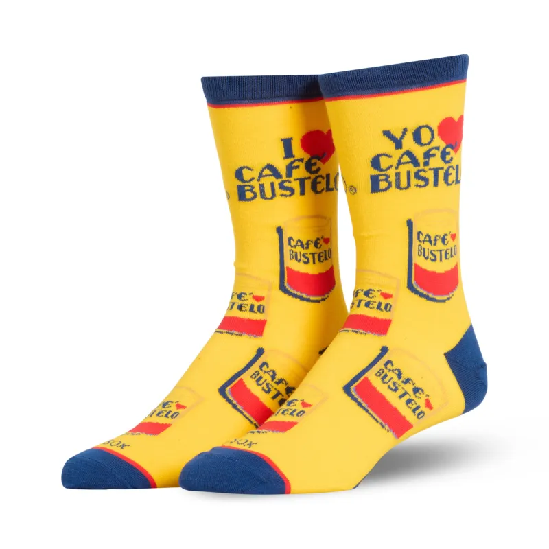 Cafe Bustelo Crew Socks sold by Odd Sox