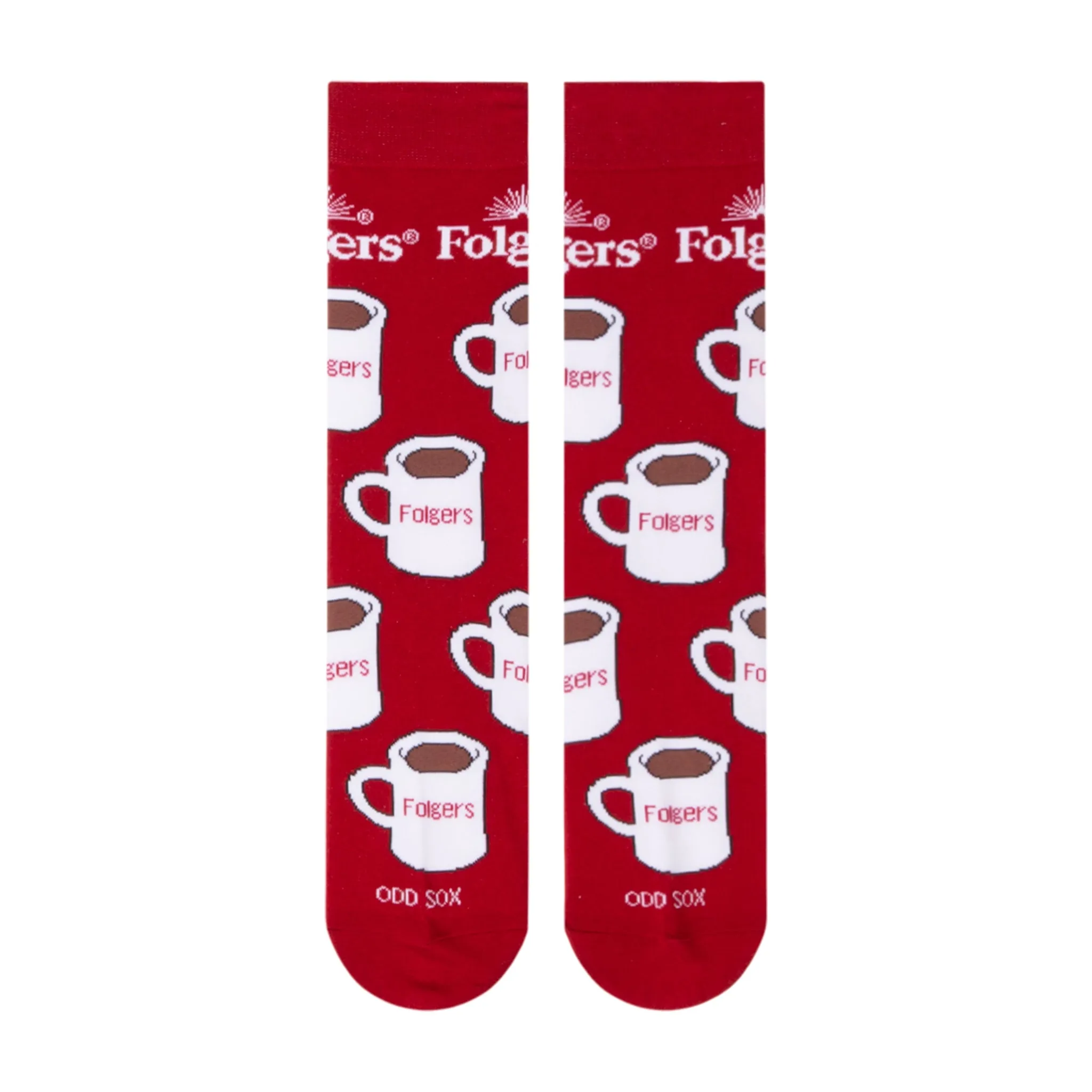 Folgers Mugs Crew Socks sold by Odd Sox product image thumbnail 2