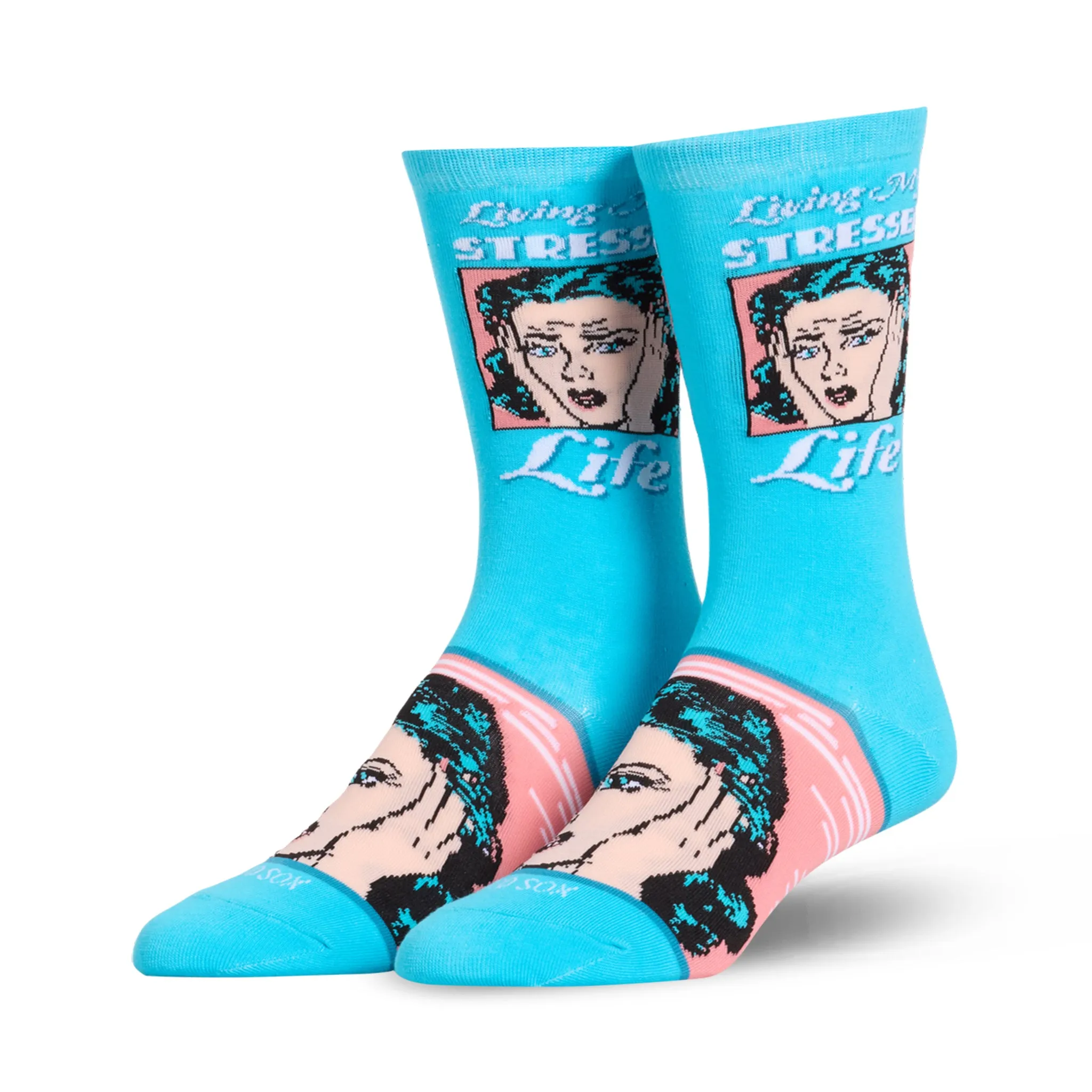 Living My Stressed Life Women's Crew Socks sold by Odd Sox
