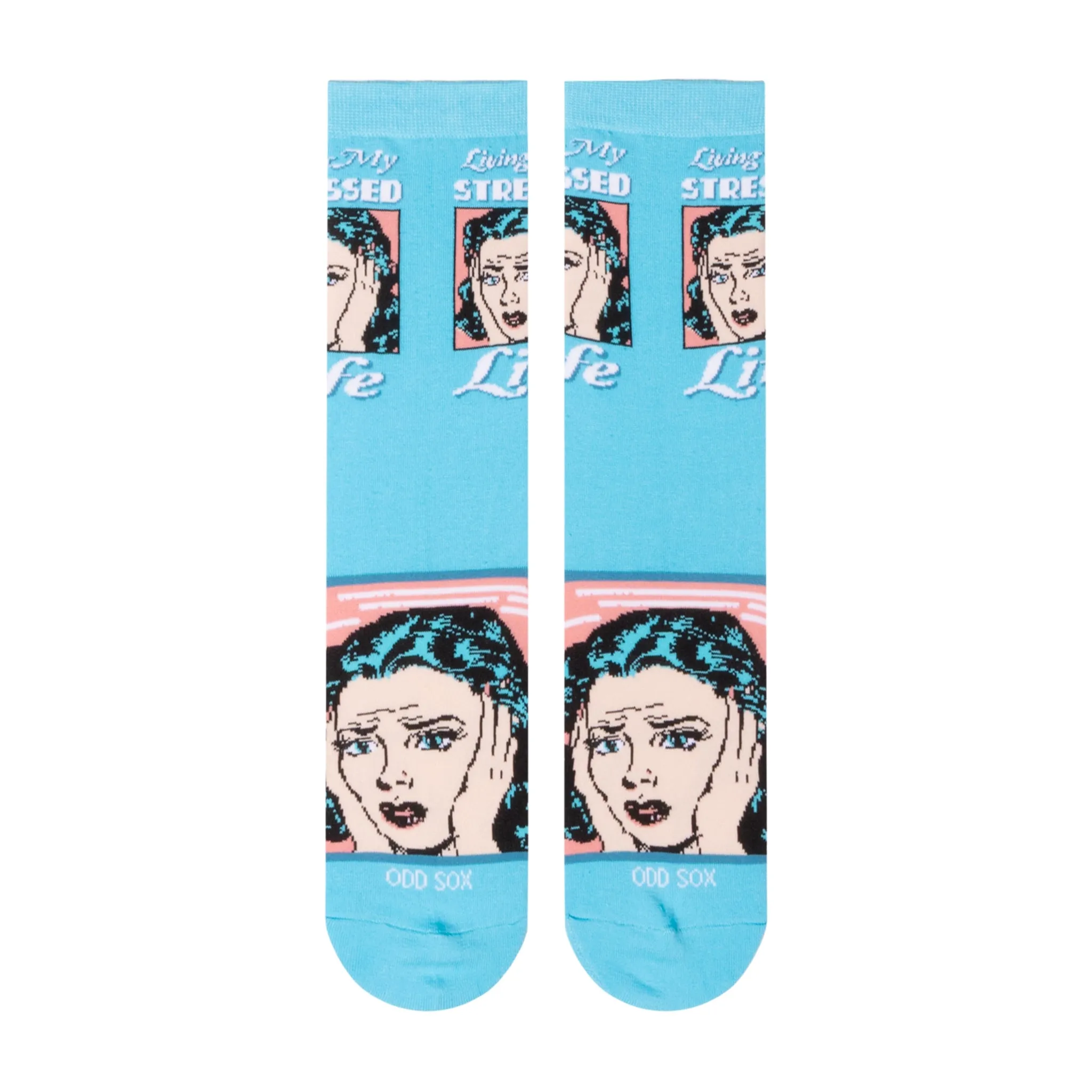 Living My Stressed Life Women's Crew Socks sold by Odd Sox product image thumbnail 2