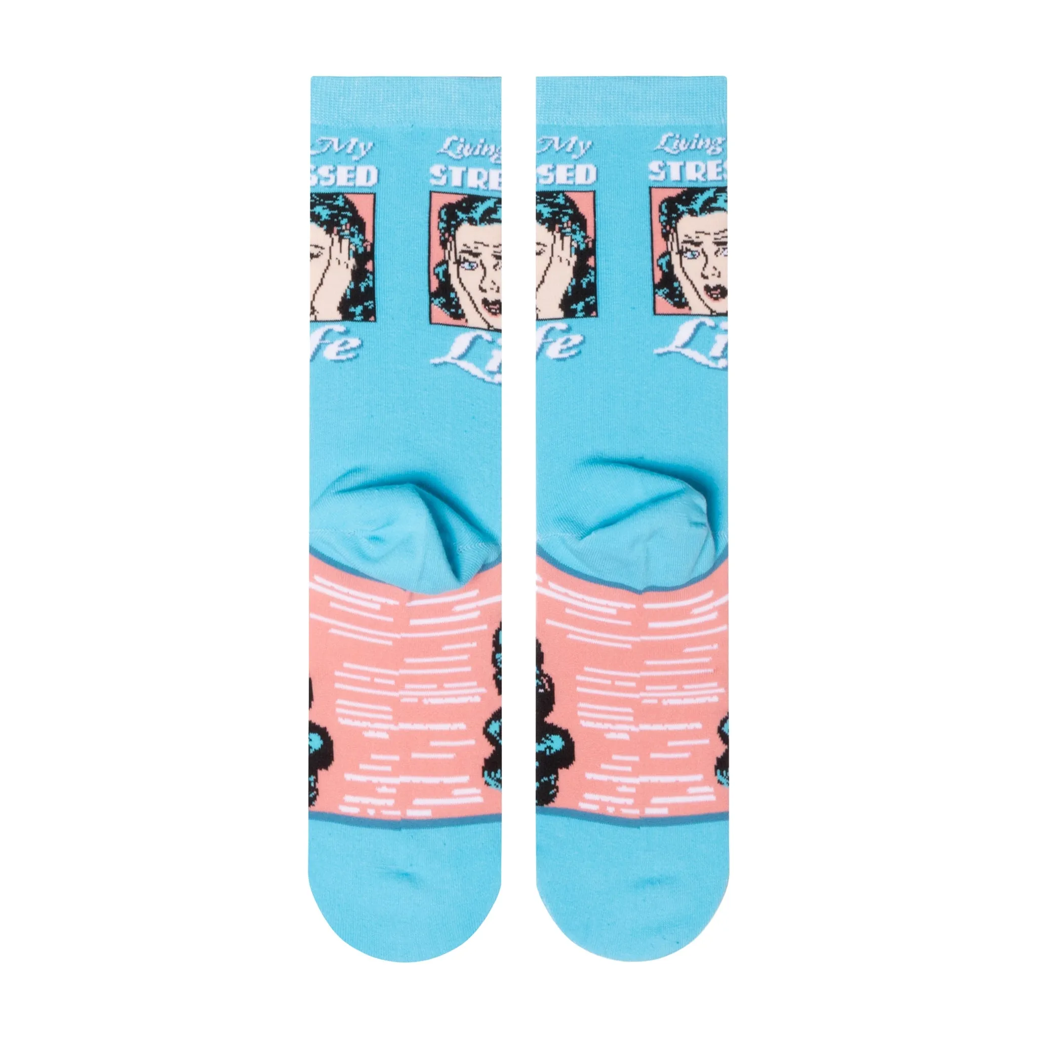 Living My Stressed Life Women's Crew Socks sold by Odd Sox product image thumbnail 3