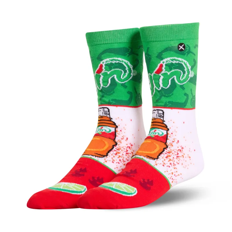 Tajin Mash Up Men's Crew Socks made by Odd Sox
