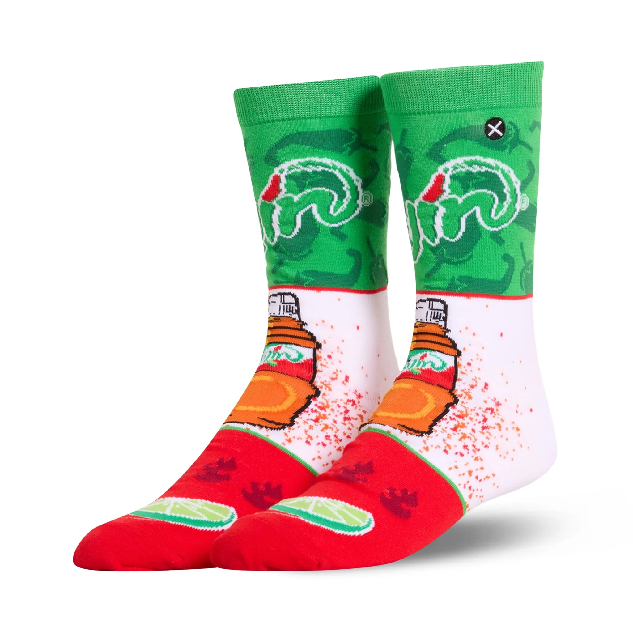 Tajin Mash Up Men's Crew Socks sold by Odd Sox