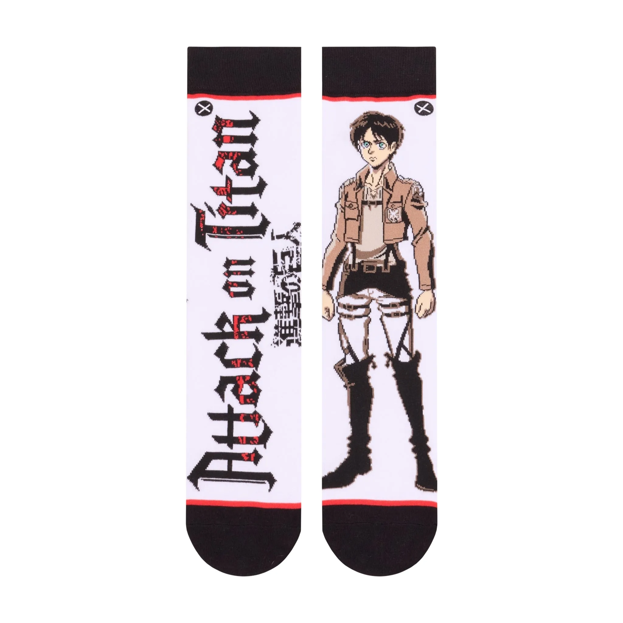 Attack On Titan Split Men's Crew Socks sold by Odd Sox product image thumbnail 2