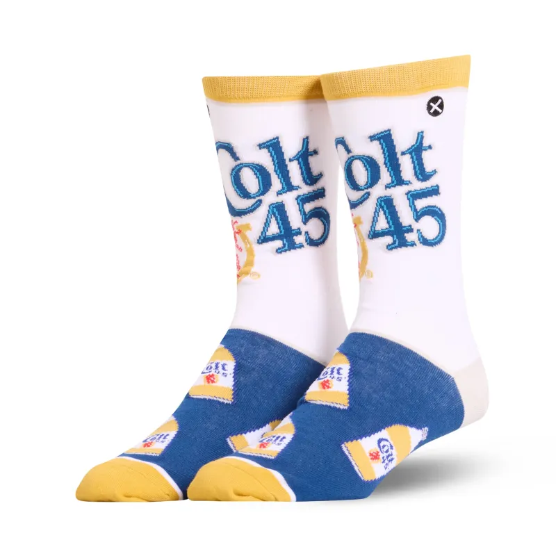 Colt 45 Men's Crew Socks made by Odd Sox