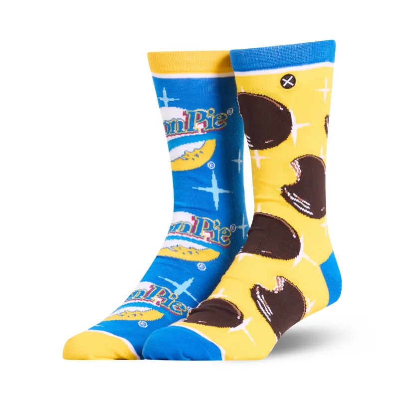 Moon Pie Split Men's Crew Socks sold by Odd Sox