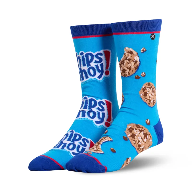 Chips Ahoy! Split Men's Crew Socks sold by Odd Sox