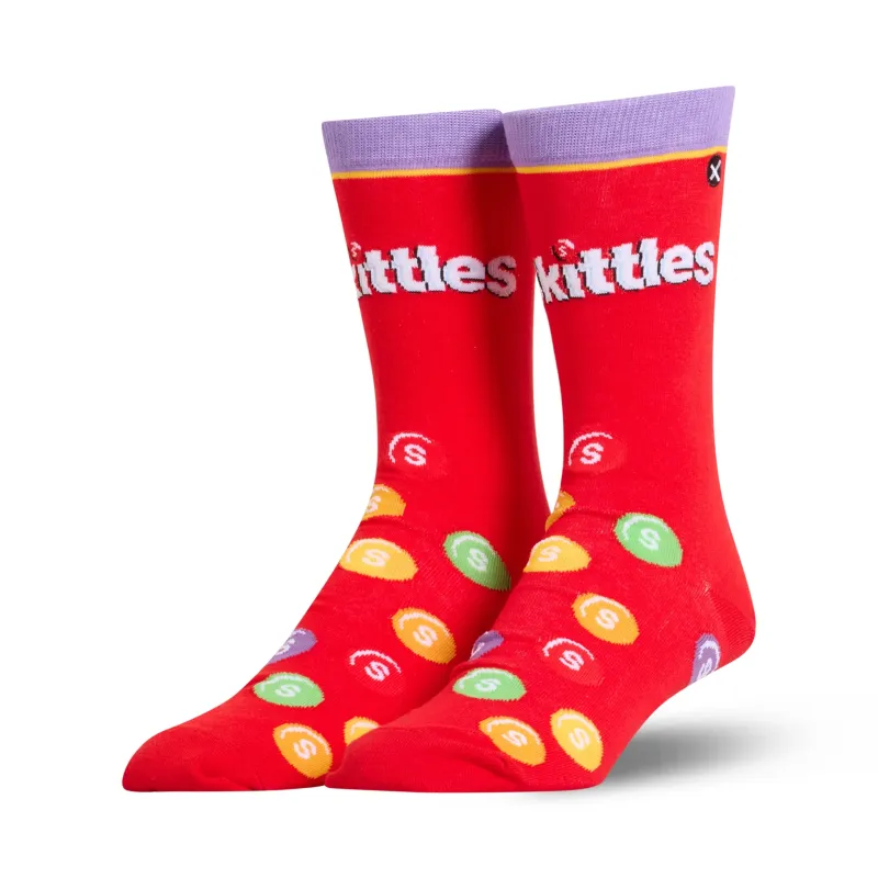 Skittles Pile Men's Crew Socks sold by Odd Sox