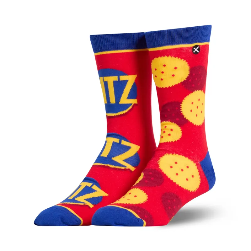Ritz Crackers Split Men's Crew Socks sold by Odd Sox