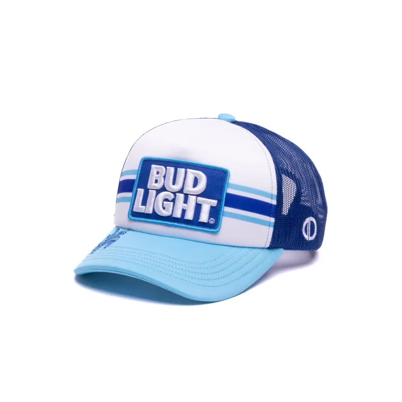 Bud Light Patches Trucker Hat made by Odd Sox