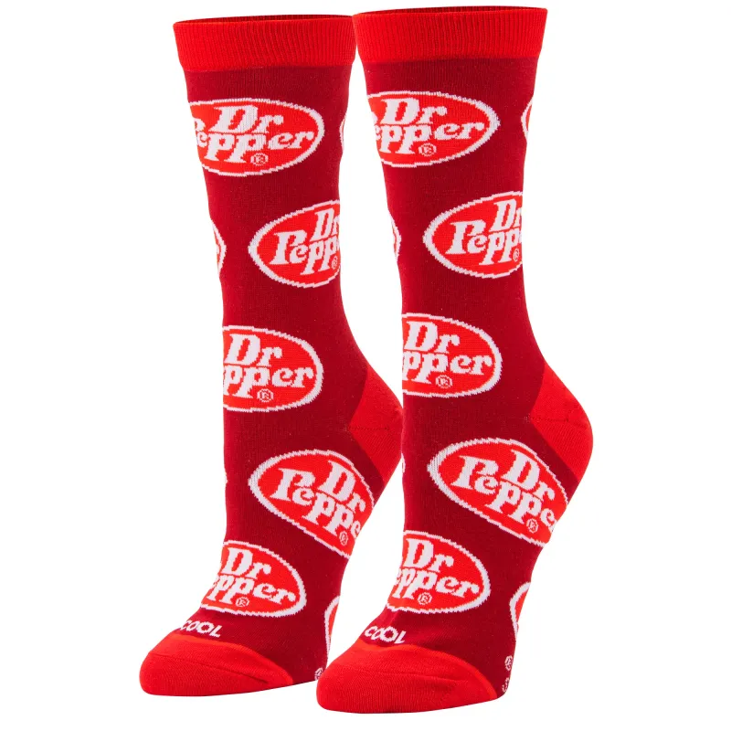Dr Pepper Retro Women's Crew Socks sold by Odd Sox
