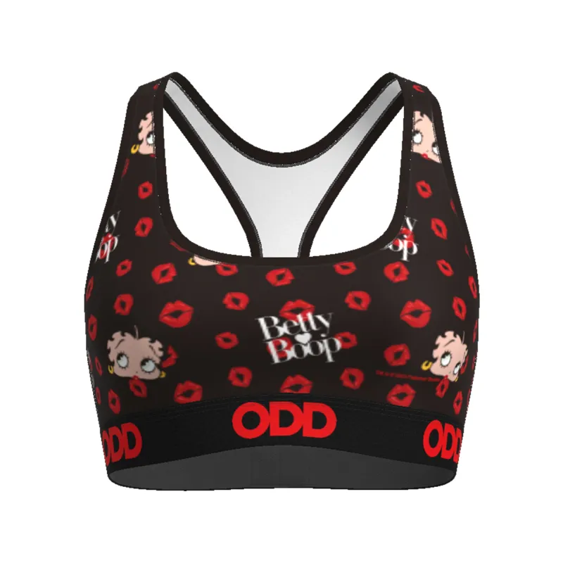 Betty Boop Kisses Women's Sports Bra sold by Odd Sox