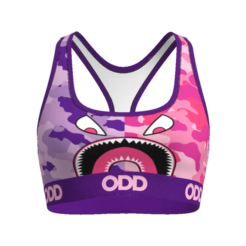 Warplane Camo Women's Sports Bra sold by Odd Sox