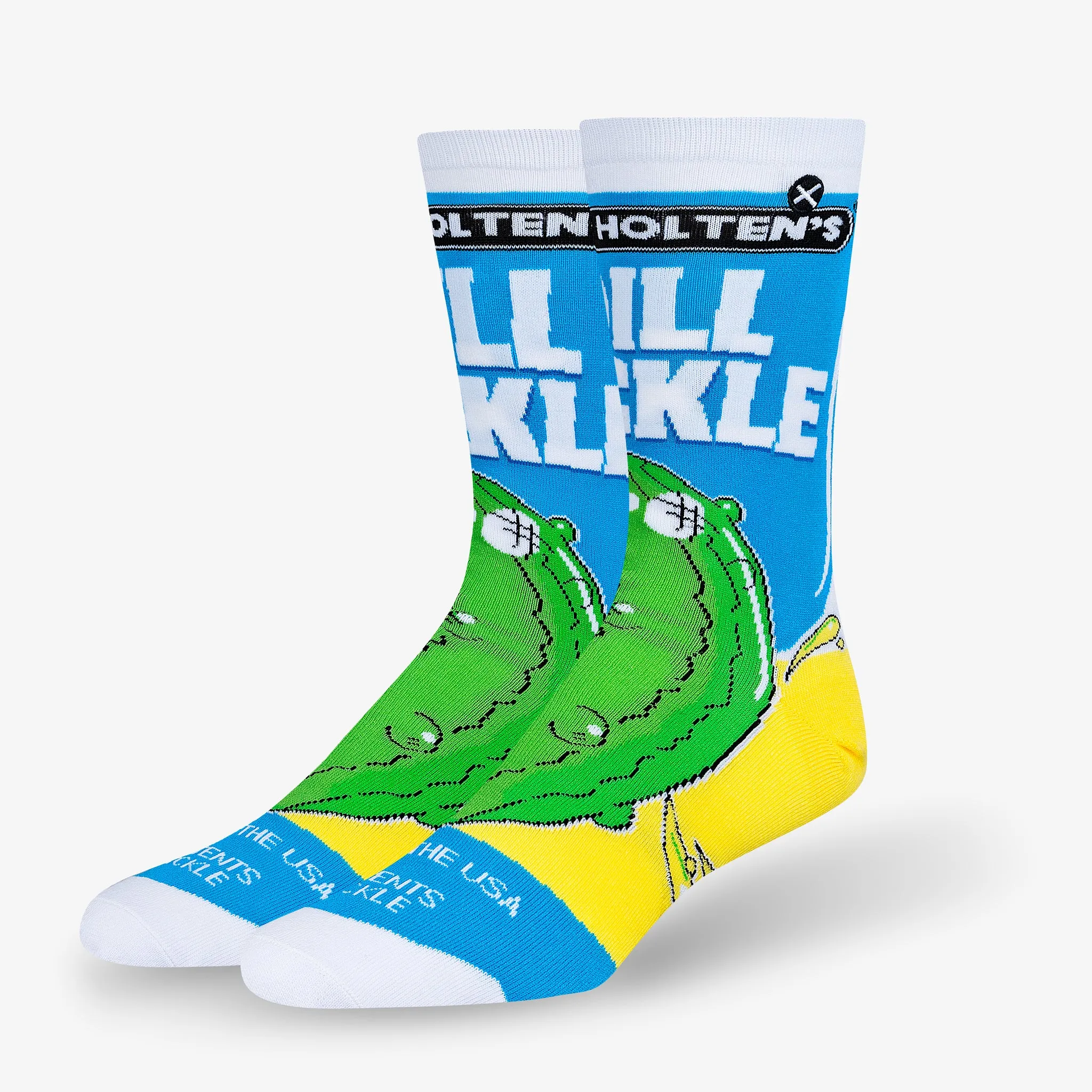 Van Holten's Dill Pickle Men's Crew Socks sold by Odd Sox