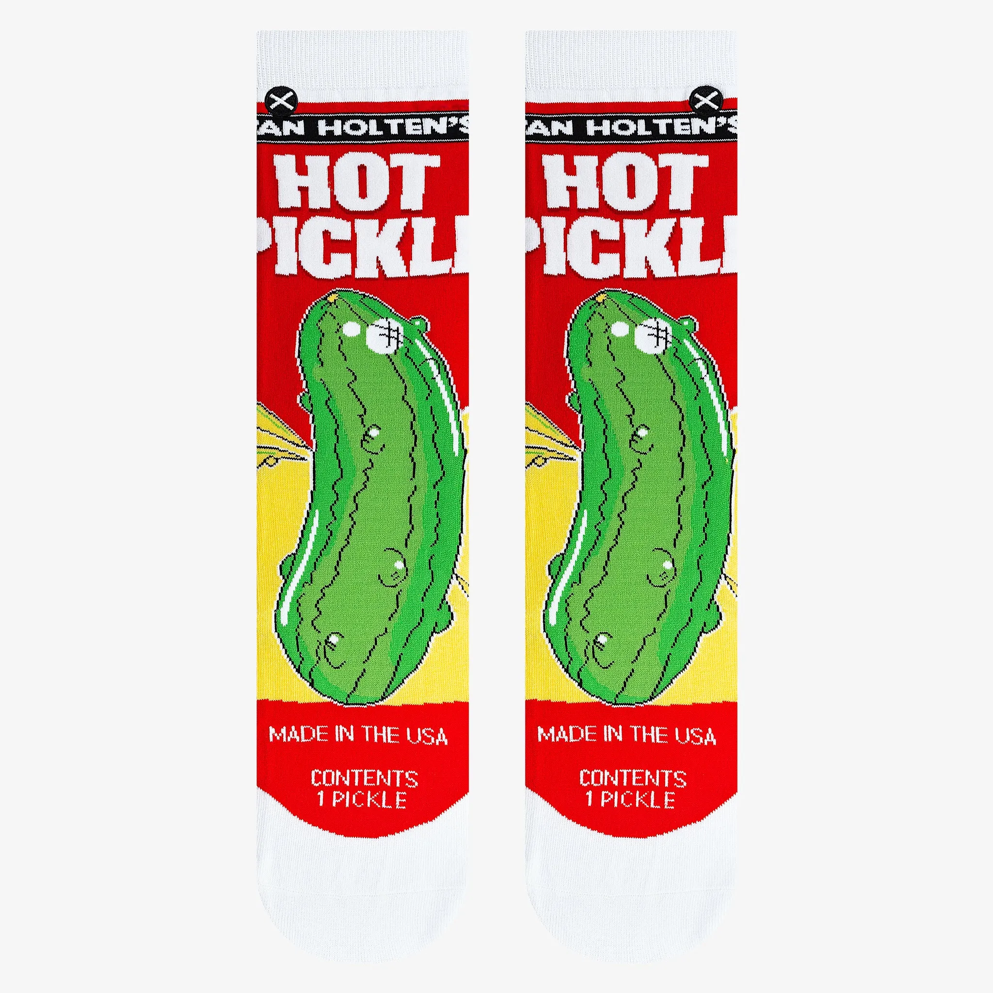 Van Holten's Hot Pickle Men's Crew Socks sold by Odd Sox product image thumbnail 2