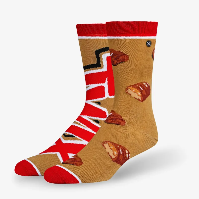 Twix Split Men's Crew Socks sold by Odd Sox
