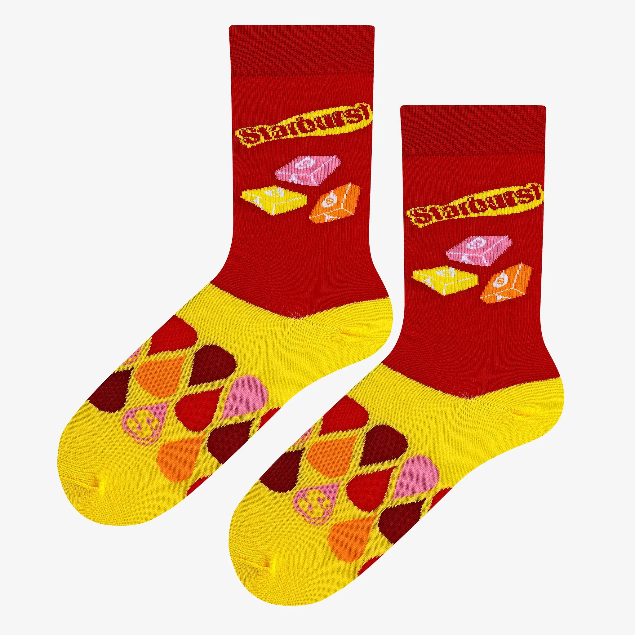Starburst Juicy Red Men's Crew Socks sold by Odd Sox product image thumbnail 2