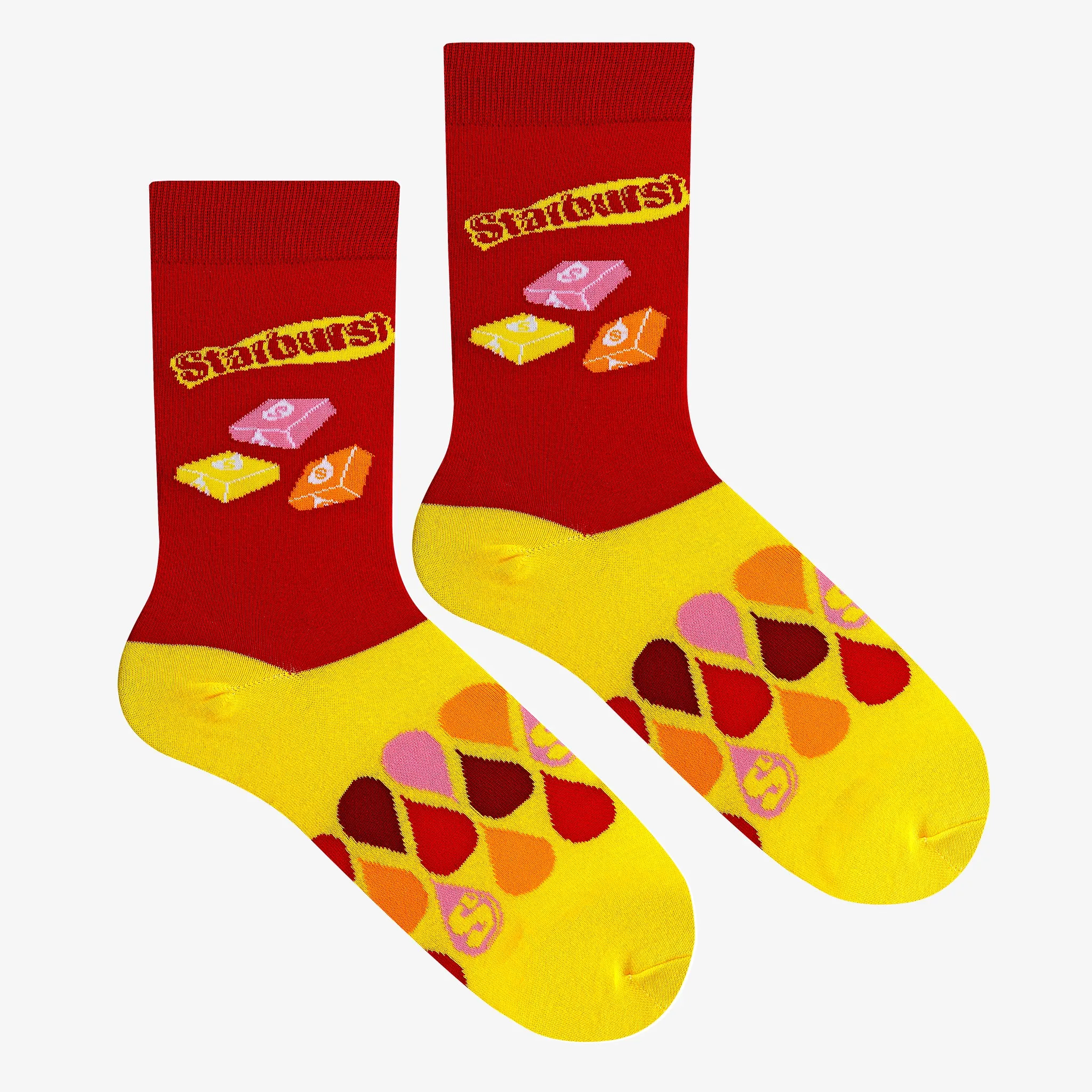 Starburst Juicy Red Men's Crew Socks sold by Odd Sox product image thumbnail 3