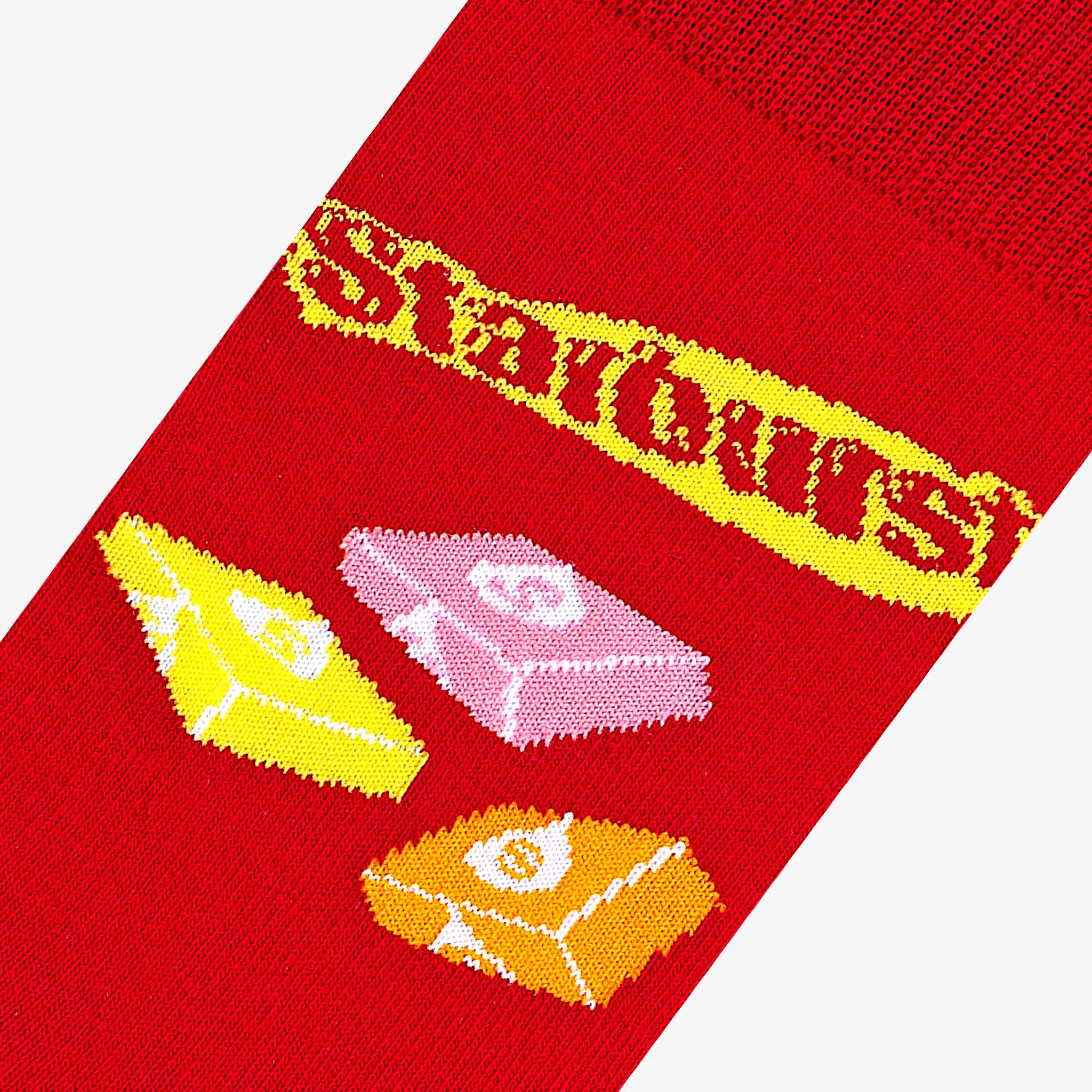 Starburst Juicy Red Men's Crew Socks sold by Odd Sox product image thumbnail 4