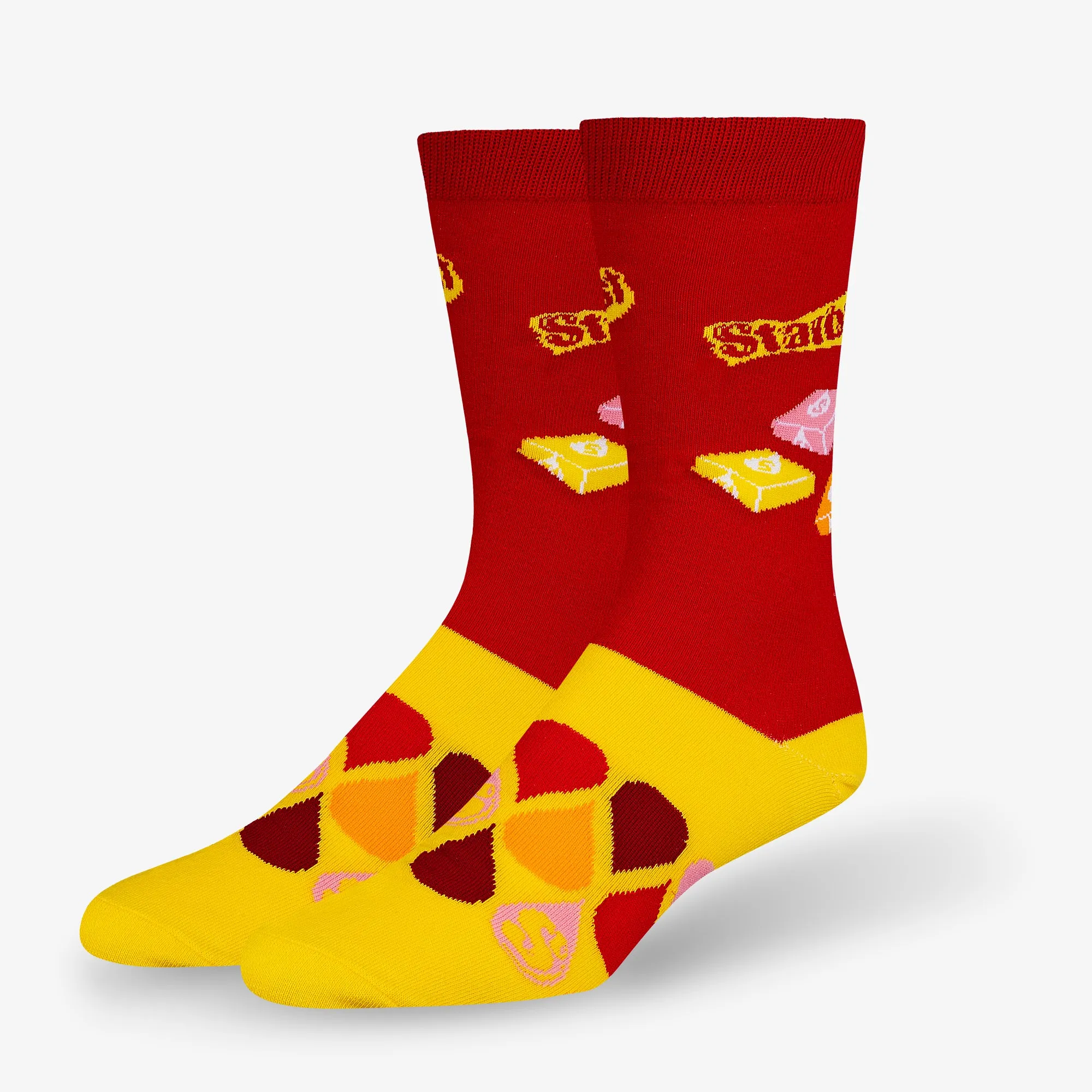 Starburst Juicy Red Men's Crew Socks sold by Odd Sox