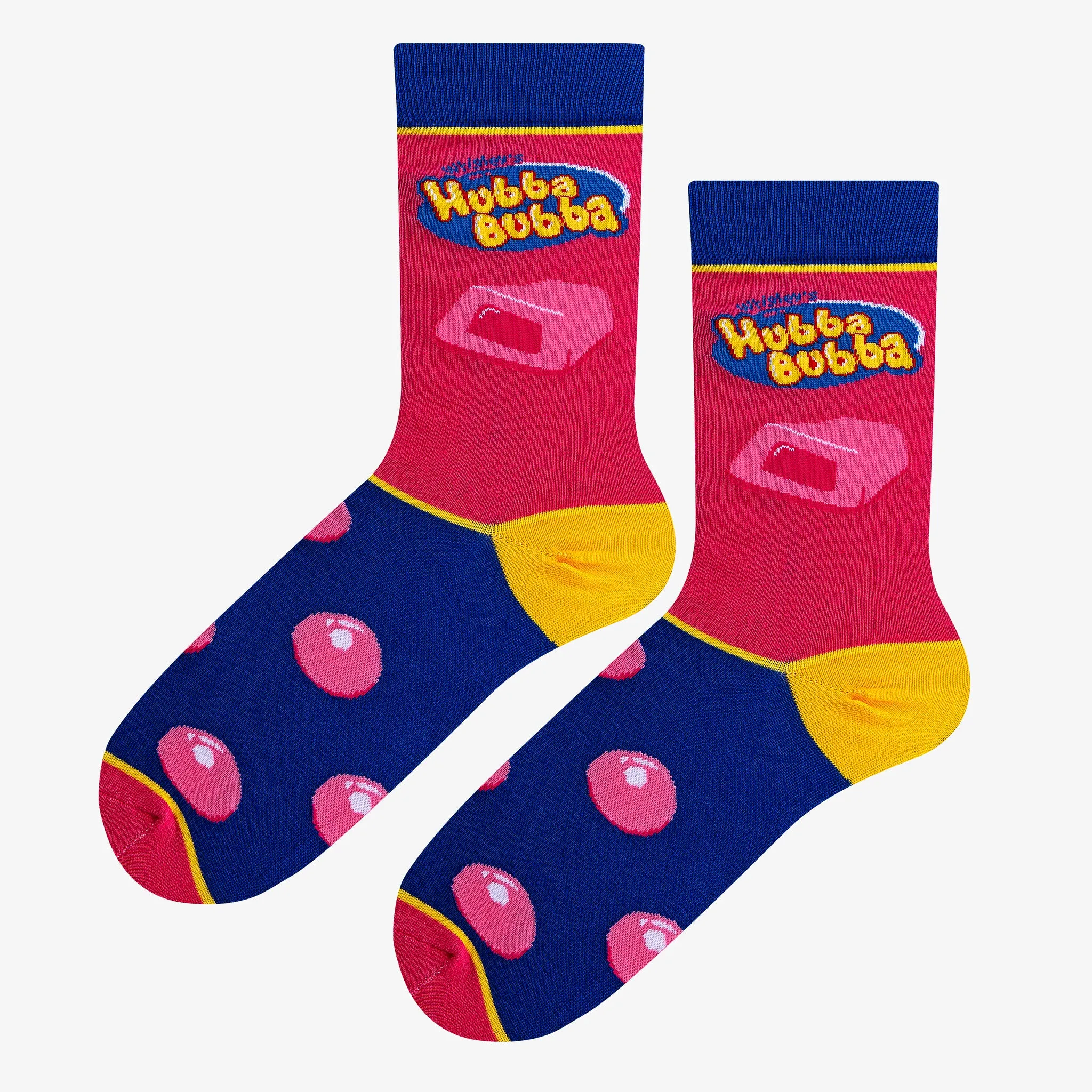 Hubba Bubba Pink Men's Crew Socks sold by Odd Sox product image thumbnail 2