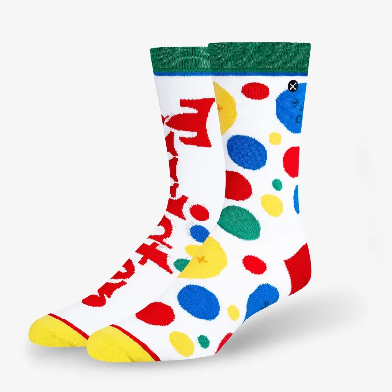 Twister Split Men's Crew Socks sold by Odd Sox