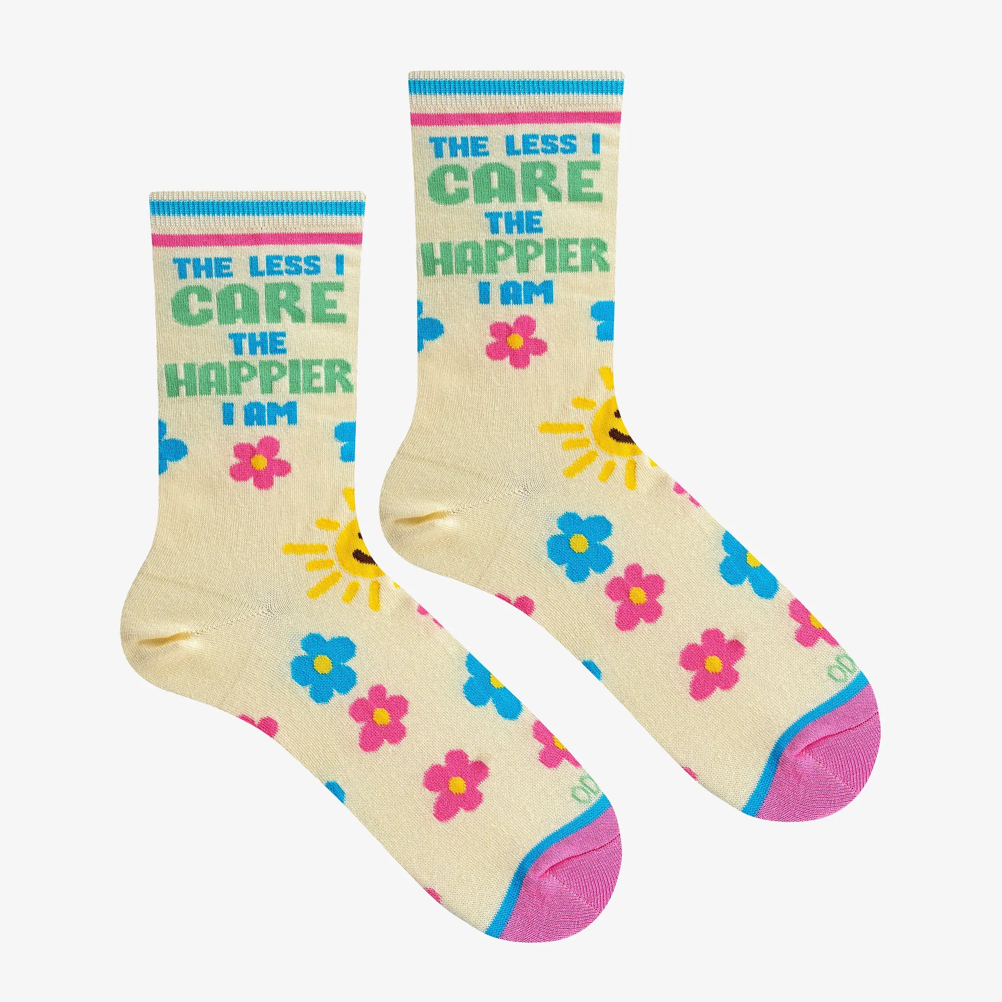The Less I Care Women's Crew Socks sold by Odd Sox product image thumbnail 3