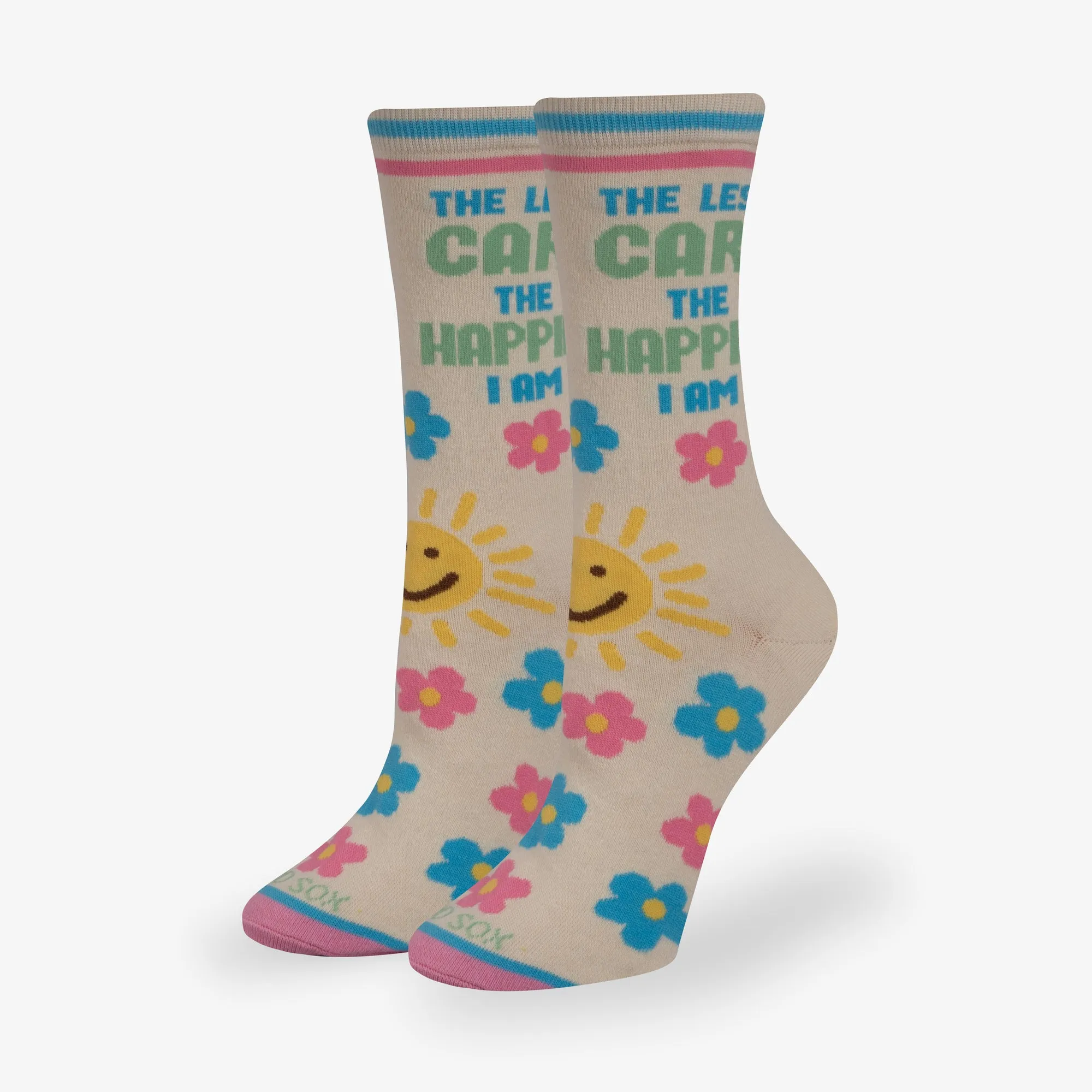The Less I Care Women's Crew Socks sold by Odd Sox