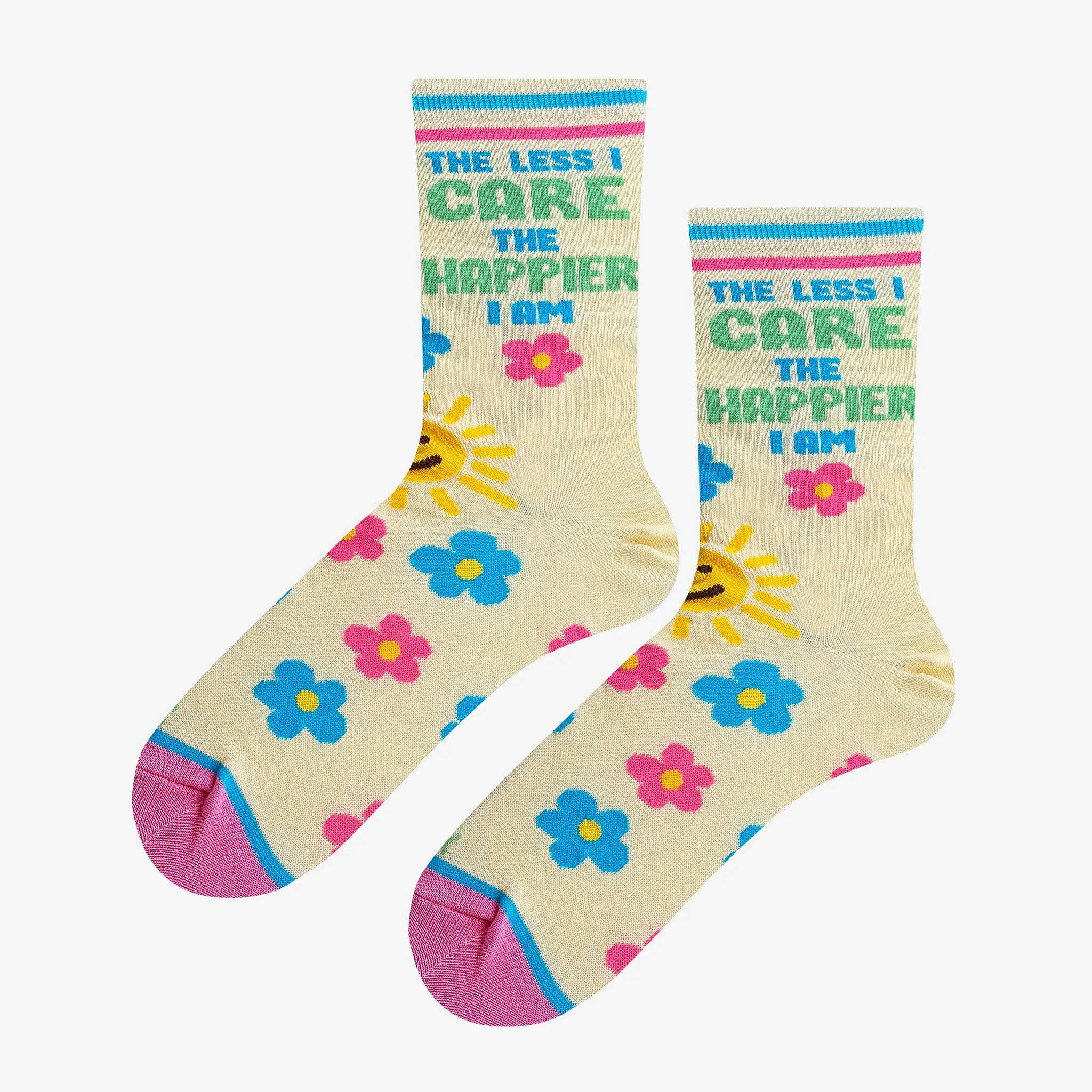 The Less I Care Women's Crew Socks sold by Odd Sox product image thumbnail 2