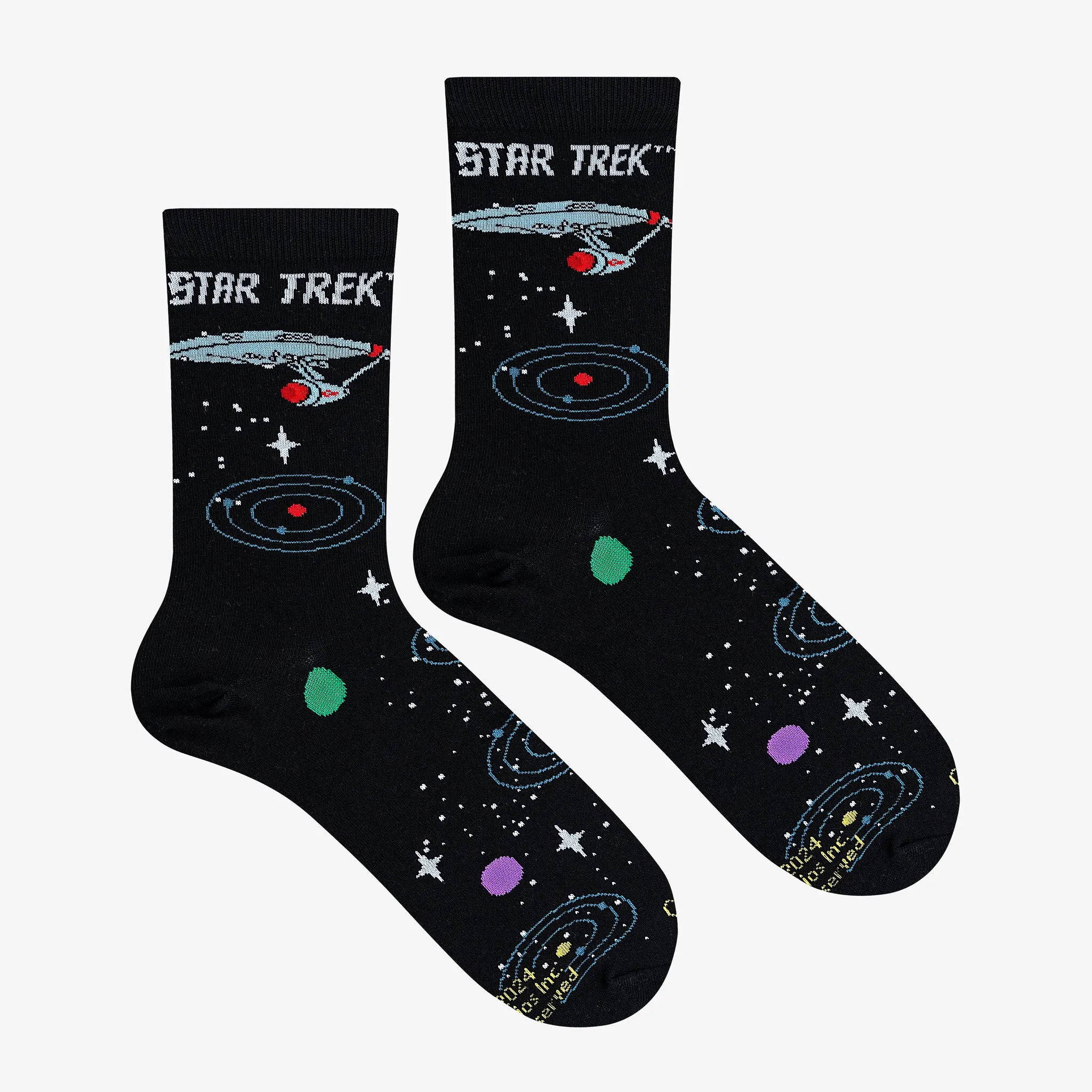 Star Trek Space Travel Women's Crew Socks sold by Odd Sox product image thumbnail 3