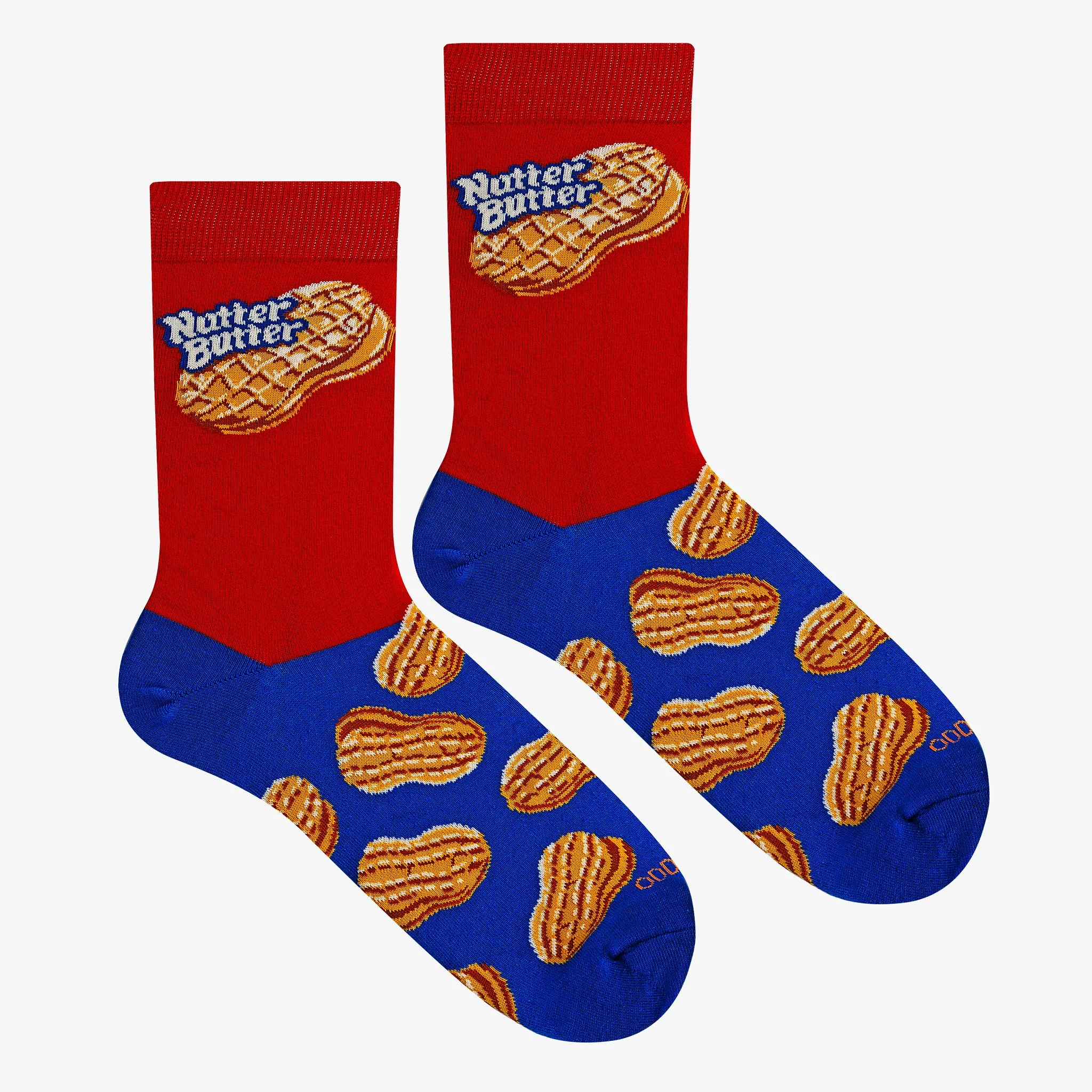 Nutter Butter Red Men's Crew Socks sold by Odd Sox product image thumbnail 3