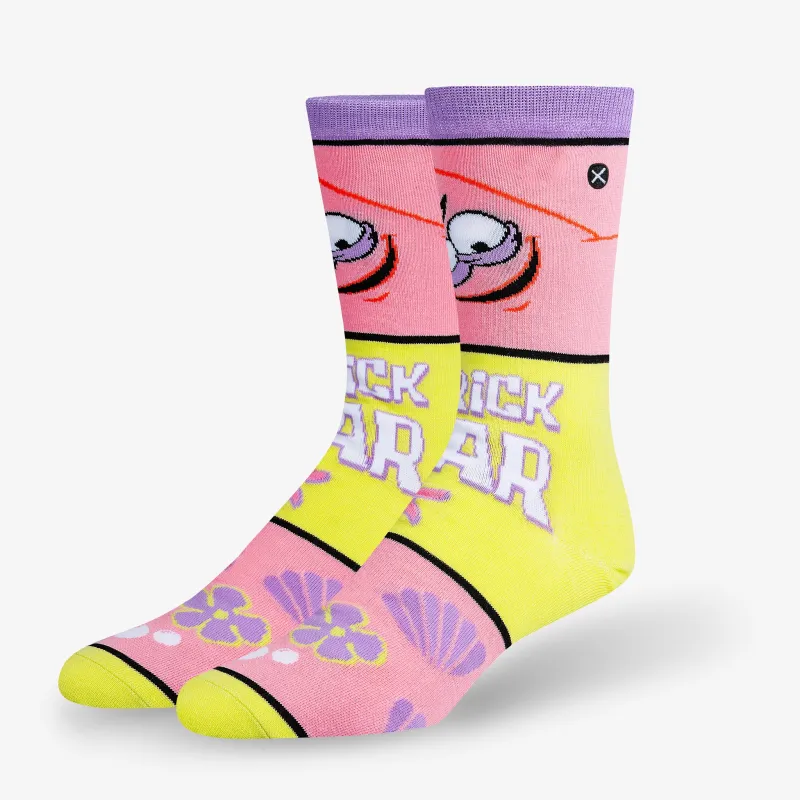 Patrick Star Mash-Up Men's Crew Socks sold by Odd Sox