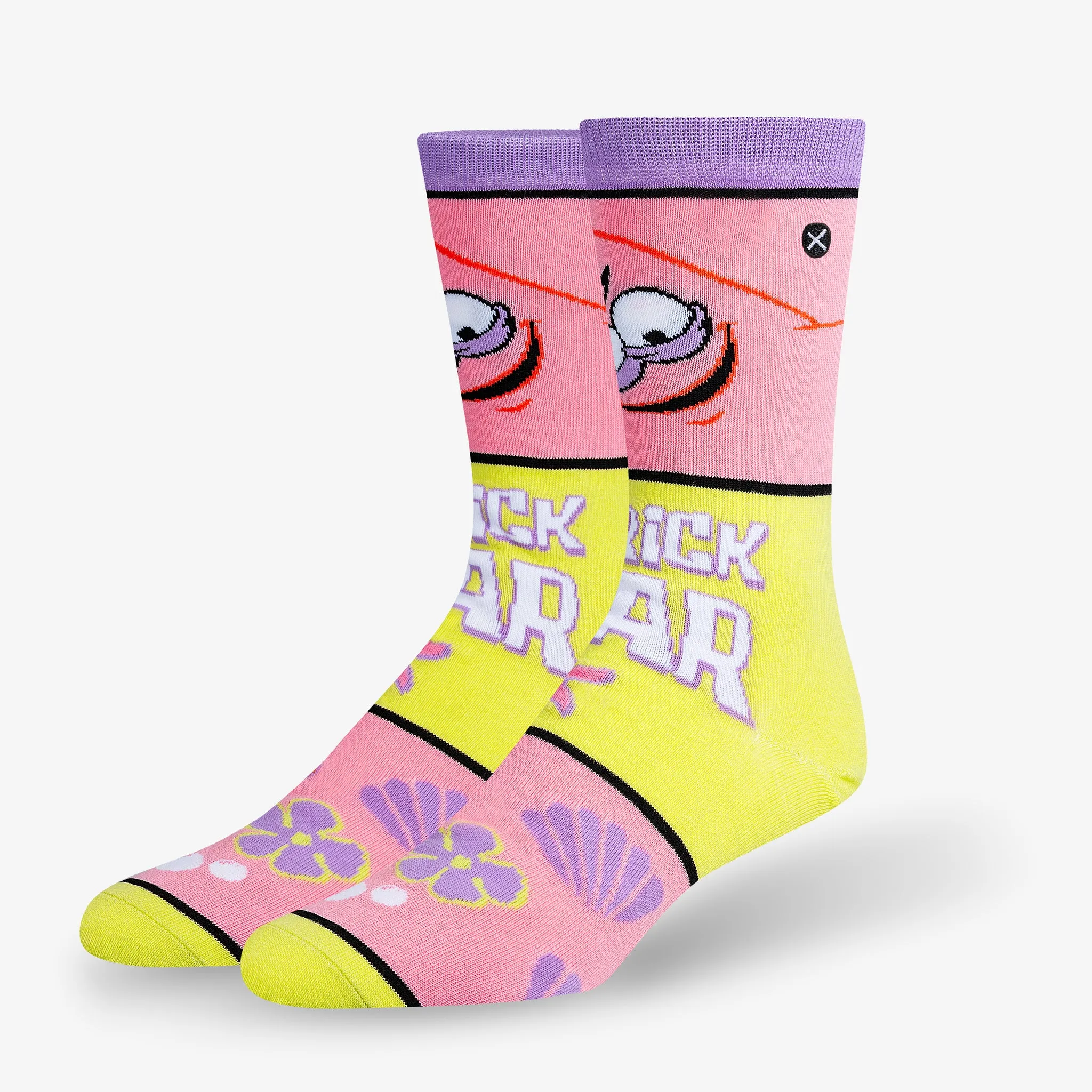 Patrick Star Mash-Up Men's Crew Socks sold by Odd Sox