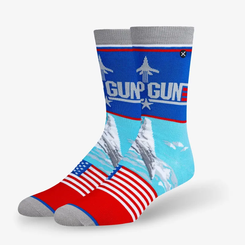 Top Gun Mash-Up Men's Crew Socks sold by Odd Sox