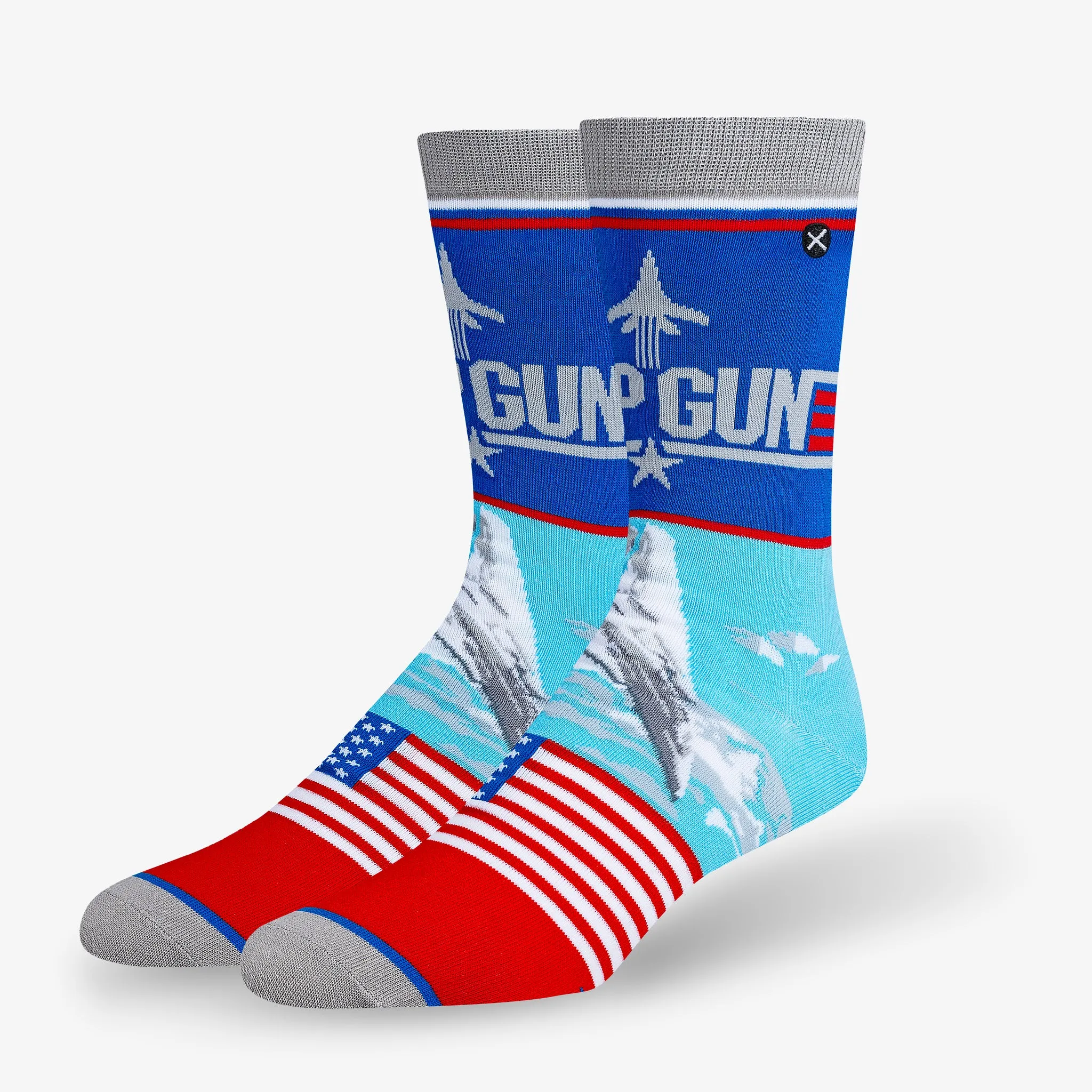 Top Gun Mash-Up Men's Crew Socks sold by Odd Sox