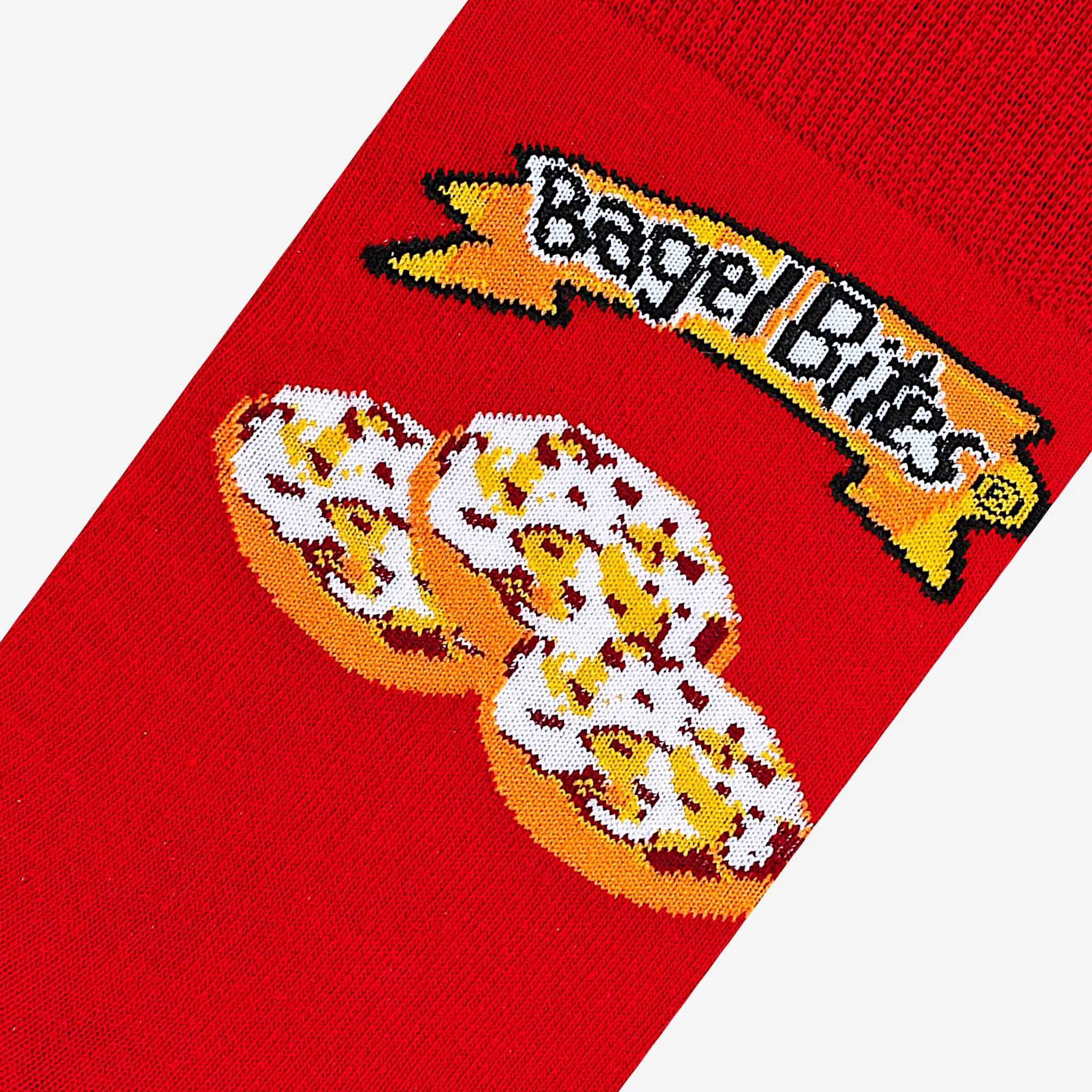 Bagel Bites Red Men's Crew Socks sold by Odd Sox product image thumbnail 4