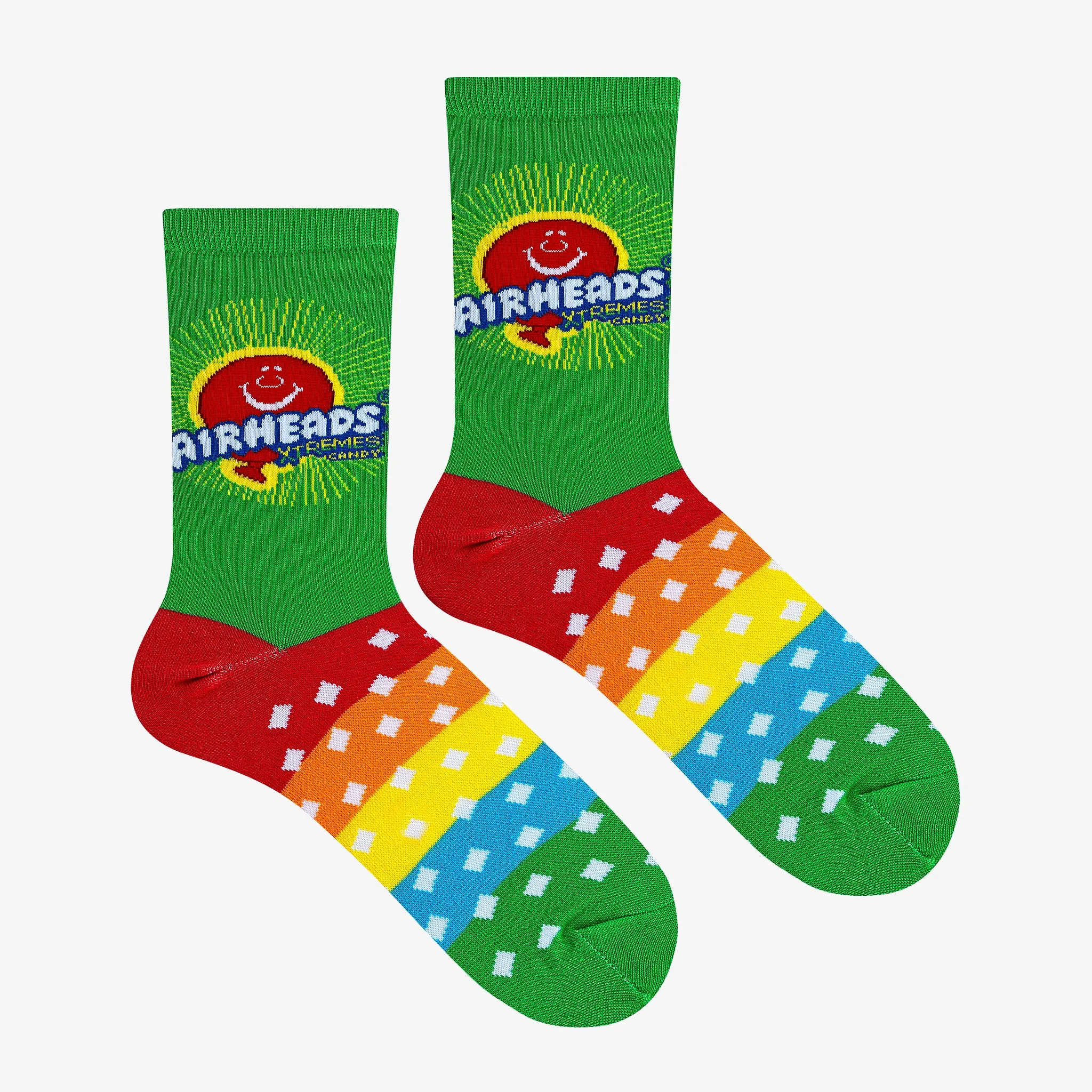 Airheads Xtreme Rainbow Green Women's Crew Socks sold by Odd Sox product image thumbnail 3