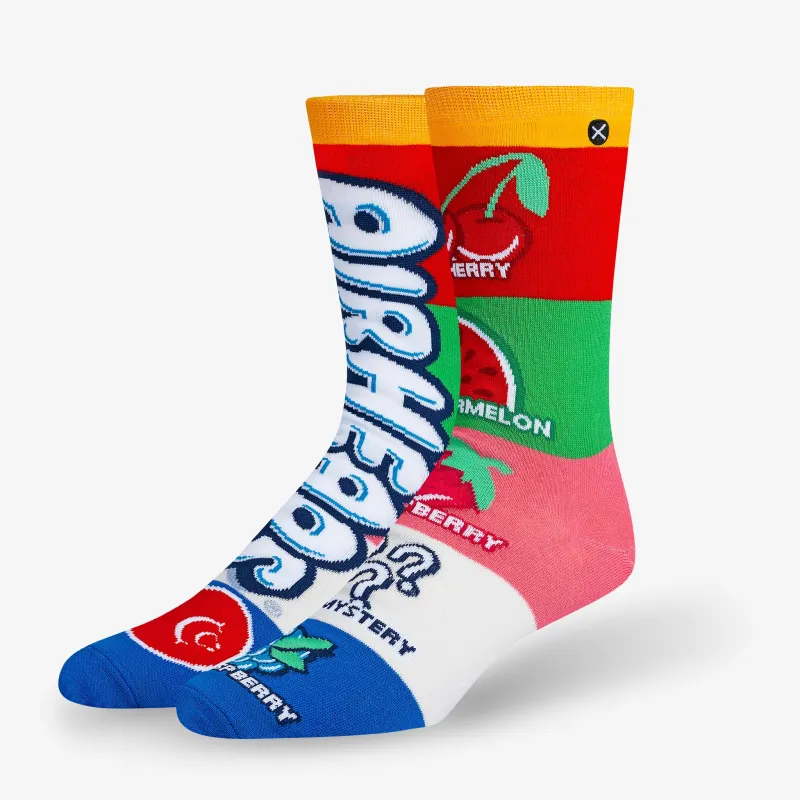 Airheads Flavors Blue Men's Crew Socks sold by Odd Sox