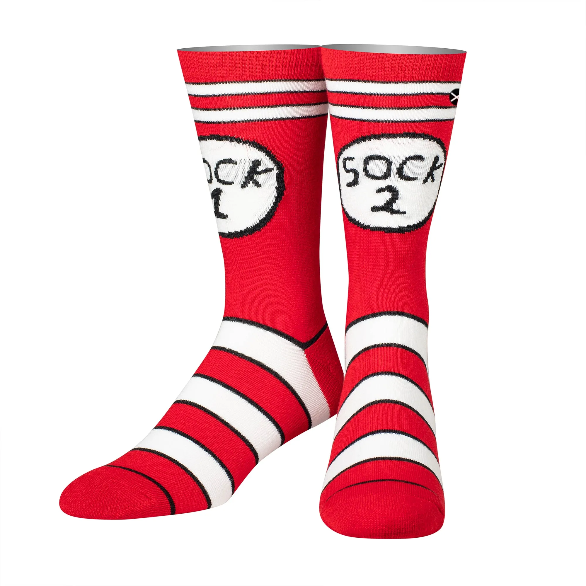 Sock 1 Sock 2 Men's Crew Socks sold by Odd Sox